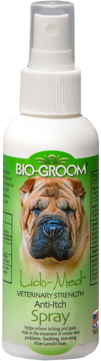 Спрей Bio-Groom Lido Med Spray анестетик-антисептик 118 мл52604 Спрей Bio-Groom Lido Med Spray анестетик-антисептик 118 мл52604Bio-Groom Lido Med Spray спрей – антисептик для собак и кошек. Специально разработанная формула спрея позволяет быстро устранить болевые ощущения кожного покрова, ссадины и укусы паразитов. Компонент BITREX предохраняет от выкусывания и расчесов. Рекомендован к применению с 6-недельного возраста питомцев. Объём 118 мл.