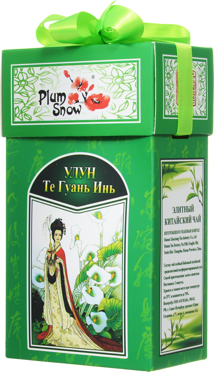 Plum Snow Улун Те Гуань Инь листовой чай, 100 гPS114 Plum Snow Улун Те Гуань Инь листовой чай, 100 гPS114Plum Snow Улун Те Гуань Инь - байховый китайский среднелистовой чай - улун высшего сорта. Настоящий подарок для истинных ценителей чая и восточных традиций.