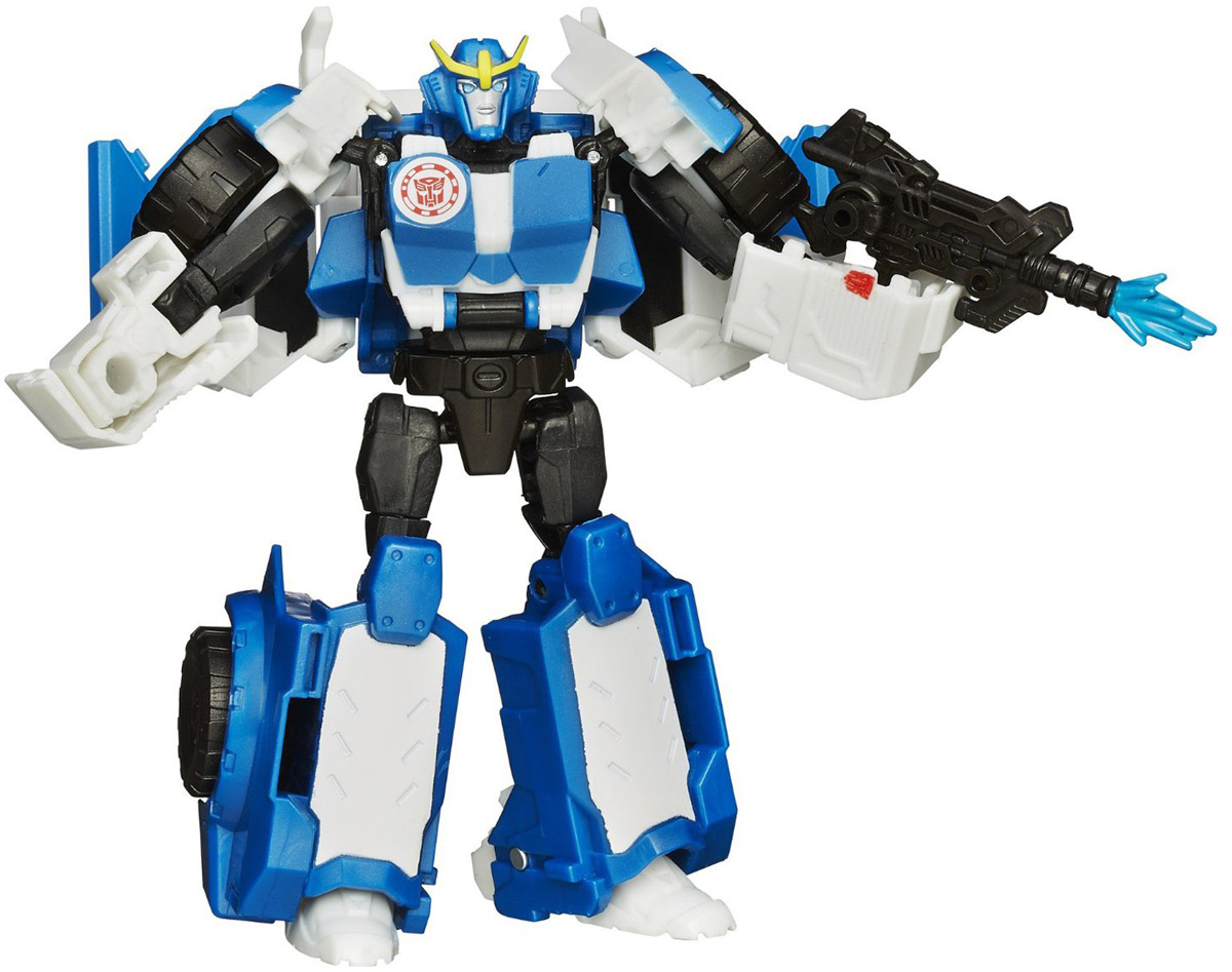 Transformers Трансформер StrongarmB0070_B0910 Transformers Трансформер StrongarmB0070_B0910Трансформер Strongarm обязательно понравится любому маленькому поклоннику знаменитых Трансформеров! Фигурка выполнена из прочного пластика в виде трансформера-автобота Стронгарма. Руки и ноги робота подвижны. В несколько простых шагов малыш сможет трансформировать фигурку робота в полицейский автомобиль. Фигурка отличается высокой степенью детализации. Небольшие размеры фигурки позволят брать ее с собой на прогулку или в гости. Ребенок с удовольствием будет играть с фигуркой, придумывая разные истории. Порадуйте его таким замечательным подарком!