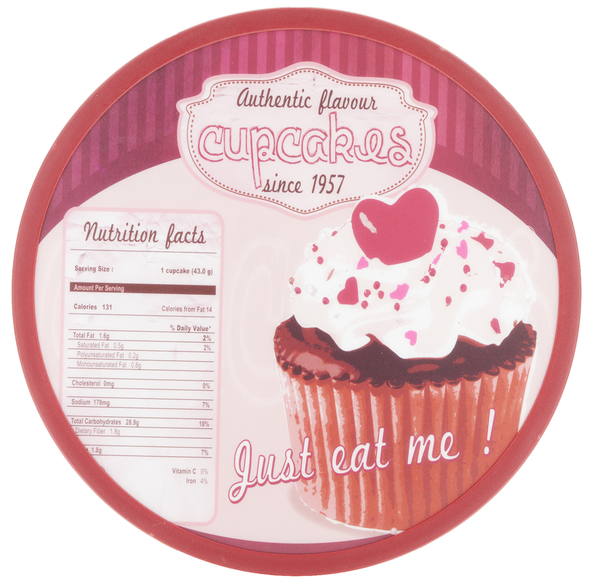 Доска разделочная Mayer & Boch Cupcakes, вращающаяся, диаметр 30 см25595 Доска разделочная Mayer & Boch Cupcakes, вращающаяся, диаметр 30 см25595Вращающаяся разделочная доска Mayer & Boch Cupcakes, выполненная из высококачественного пластика и дерева, станет незаменимым аксессуаром на вашей кухне. Доска декорирована красочными рисунками и надписями. Антибактериальное покрытие защищает от плесени, грибков и неприятных запахов. Изделие предназначено для измельчения продуктов. Доска вращается на 360°, что делает ее еще и отличным аксессуаром для сервировки пищи. Такая доска прекрасно впишется в интерьер любой кухни и прослужит вам долгие годы. Диаметр доски: 30 см. Диаметр основания: 18 см. Высота: 4 см.