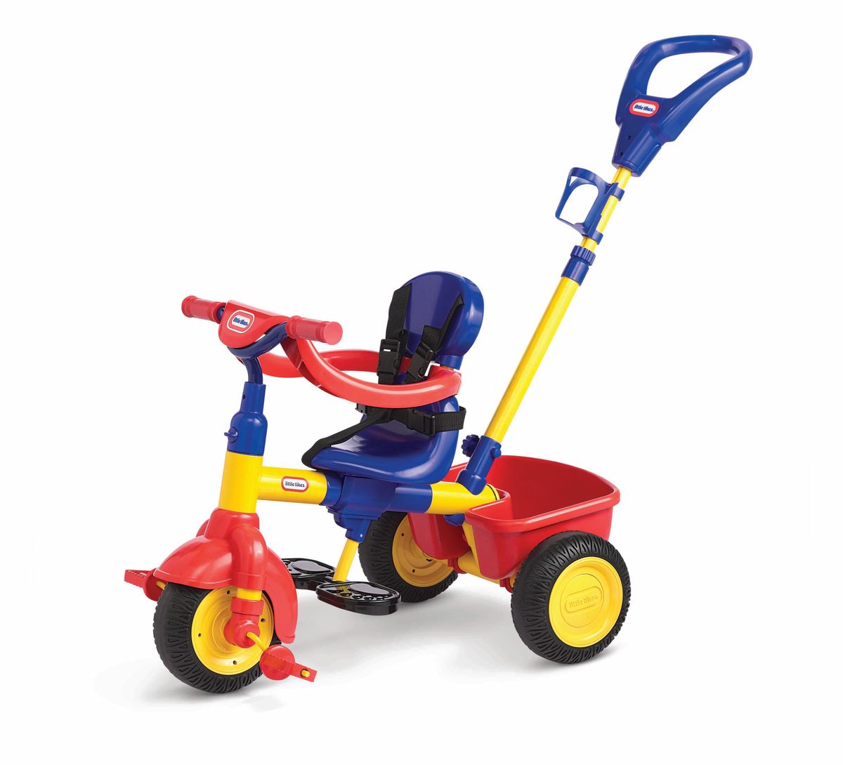 Little Tikes Велосипед детский627354 Little Tikes Велосипед детский627354Удобное сиденье, 3 положения, открепляющаяся спинка, ремни безопасности, ограничитель (в дополнение к ремням безопасности, для 1-го этапа), держатель для бутылочки, корзина сзади, тент от солнца. Колёса из прорезиненного пластика. Прекрасный яркий велосипед для малышей от 9 до 36 месяцев. Максимальный вес ребенка – 23 кг.