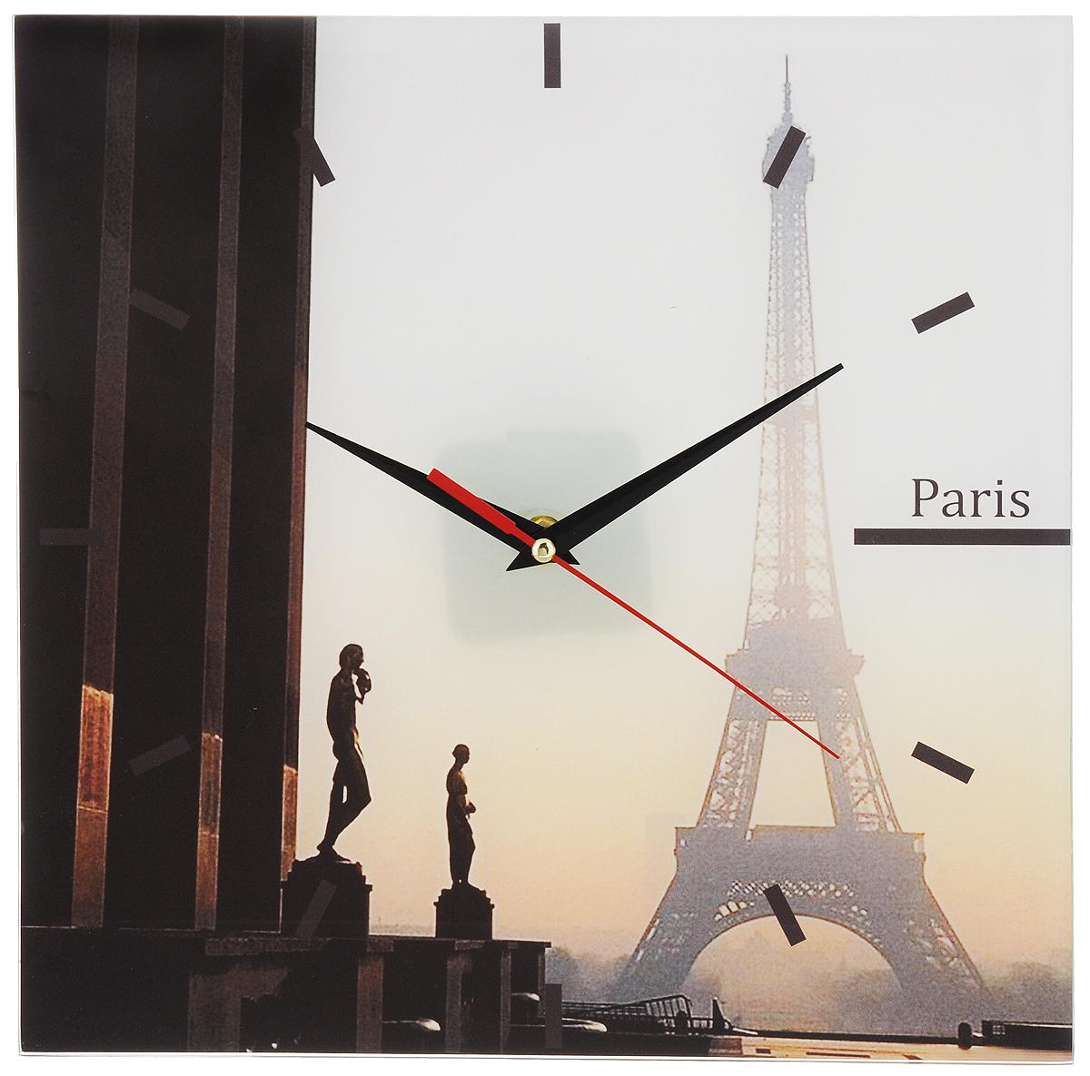 Часы настенные Paris, стеклянные, цвет: мульти. 9530195301 Часы настенные Paris, стеклянные, цвет: мульти. 9530195301Оригинальные настенные часы Paris выполнены из стекла и оформлены изображением Парижа. Часы имеют три стрелки - часовую, минутную и секундную. Циферблат часов не защищен. Необычное дизайнерское решение и качество исполнения придутся по вкусу каждому. Оформите совой дом таким интерьерным аксессуаром или преподнесите его в качестве презента друзьям, и они оценят ваш оригинальный вкус и неординарность подарка.