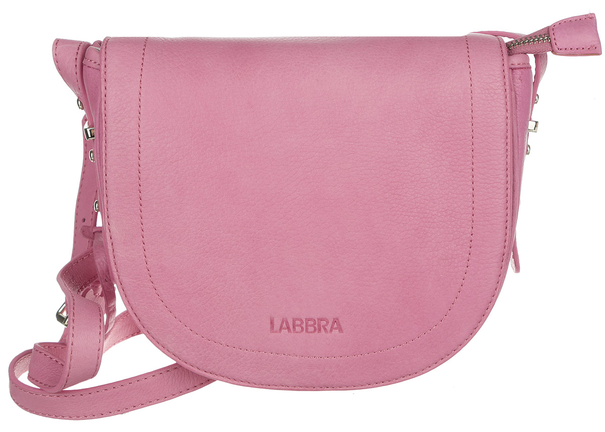 Сумка женская Labbra, цвет: розовый. L-FB303L-FB303 Сумка женская Labbra, цвет: розовый. L-FB303L-FB303Стильная женская сумка Labbra выполнена из натуральной кожи с зернистой фактурой, оформлена символикой бренда и декоративной подвеской. Изделие содержит одно вместительное отделение, закрывающееся на застежку-молнию и дополнительно клапаном на магнитную кнопку. Внутри сумки расположены накладной кармашек для мелочей и врезной карман на застежке-молнии. Задняя сторона сумки дополнена врезным карманом на молнии. Изделие оснащено практичным плечевым ремнем регулируемой длины. Оригинальный аксессуар позволит вам завершить образ и быть неотразимой.