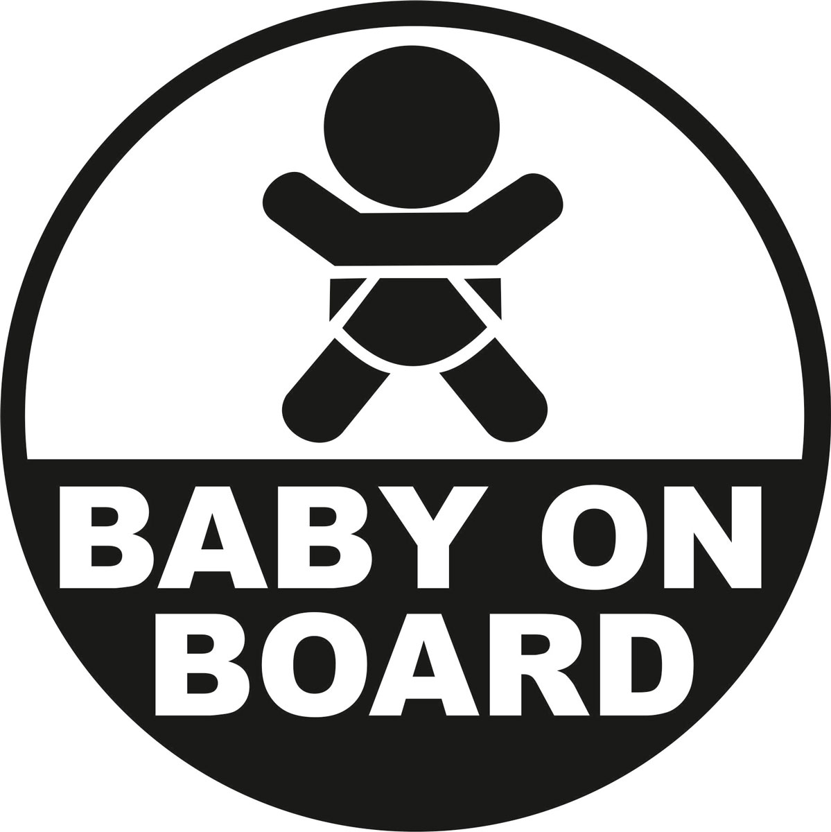 Наклейка автомобильная Оранжевый слоник Baby on Board. Круг, виниловая, цвет: черный150RM0007B Наклейка автомобильная Оранжевый слоник Baby on Board. Круг, виниловая, цвет: черный150RM0007BОригинальная наклейка Оранжевый слоник Baby on Board. Круг изготовлена из долговечного винила, который выполняет не только декоративную функцию, но и защищает кузов от небольших механических повреждений, либо скрывает уже существующие. Виниловые наклейки на авто - это не только красиво, но еще и быстро! Всего за несколько минут вы можете полностью преобразить свой автомобиль, сделать его ярким, необычным, особенным и неповторимым!