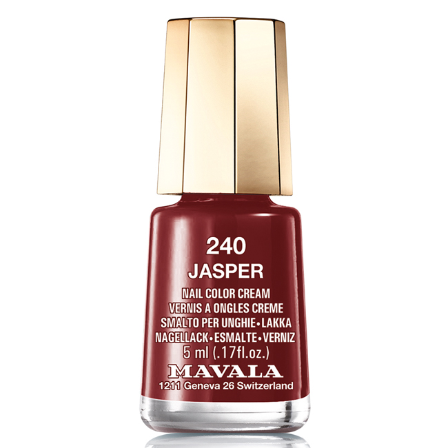 Mavala Лак для ногтей Яшма/Jasper , Тон 240, 5 мл08-1094 Mavala Лак для ногтей Яшма/Jasper , Тон 240, 5 мл08-1094Лаки для ногтей Mavala представлены классическими и ультрамодными оттенками. Они пропускают воздух даже через 3-4 слоя, давая возможность ногтям дышать. Специально разработанный состав лаков позволяет им оставаться свежими и насыщенными долгое время. Лаки не содержат толуол, формальдегид, камфору, дибутил фталат, канифоль и добавленный никель.