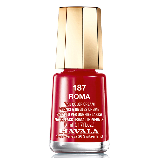 Mavala Лак для ногтей Рим/Roma , Тон 187, 5 мл08-1209 Mavala Лак для ногтей Рим/Roma , Тон 187, 5 мл08-1209Лаки для ногтей Mavala представлены классическими и ультрамодными оттенками. Они пропускают воздух даже через 3-4 слоя, давая возможность ногтям дышать. Специально разработанный состав лаков позволяет им оставаться свежими и насыщенными долгое время. Лаки не содержат толуол, формальдегид, камфору, дибутил фталат, канифоль и добавленный никель.