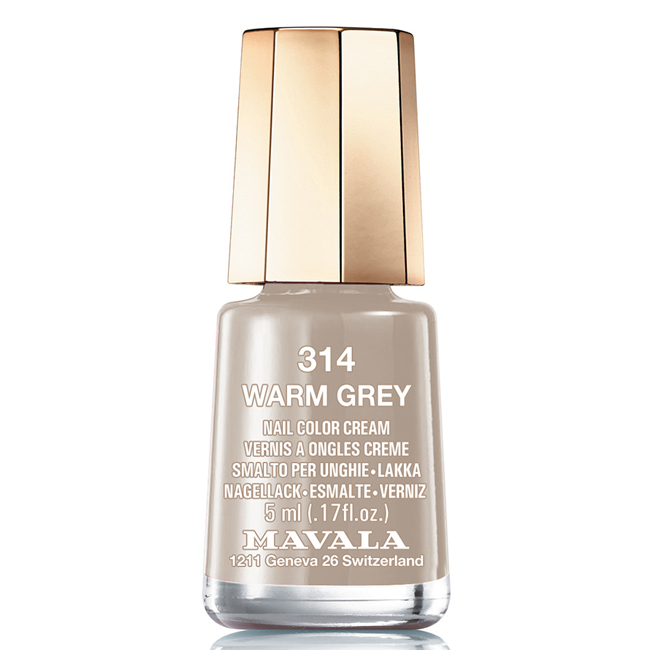 Mavala Лак для ногтей Согревающий серый/Warm Grey , Тон 314, 5 мл08-1267 Mavala Лак для ногтей Согревающий серый/Warm Grey , Тон 314, 5 мл08-1267Лаки для ногтей Mavala представлены классическими и ультрамодными оттенками. Они пропускают воздух даже через 3-4 слоя, давая возможность ногтям дышать. Специально разработанный состав лаков позволяет им оставаться свежими и насыщенными долгое время. Лаки не содержат толуол, формальдегид, камфору, дибутил фталат, канифоль и добавленный никель.