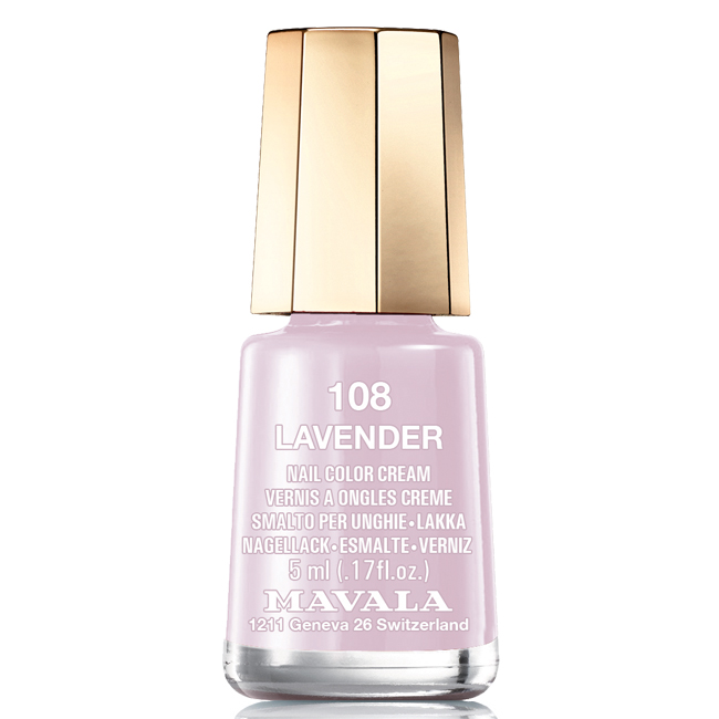 Mavala Лак для ногтей Лаванда/Lavander, Тон 108, 5 мл08-1454 Mavala Лак для ногтей Лаванда/Lavander, Тон 108, 5 мл08-1454Лаки для ногтей Mavala представлены классическими и ультрамодными оттенками. Они пропускают воздух даже через 3-4 слоя, давая возможность ногтям дышать. Специально разработанный состав лаков позволяет им оставаться свежими и насыщенными долгое время. Лаки не содержат толуол, формальдегид, камфору, дибутил фталат, канифоль и добавленный никель.