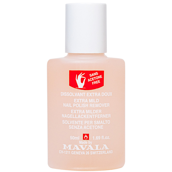 Mavala Жидкость для снятия лака Розовая NAIL POLISH REMOVER Pink 50 мл08-431 Mavala Жидкость для снятия лака Розовая NAIL POLISH REMOVER Pink 50 мл08-431Жидкость для снятия лака без ацетона специально разработана для тонких и хрупких ногтей. Апельсиновое масло, входящее в ее состав, обладает антисептическими и антиоксидантными свойствами, увлажняет ногтевую пластину и кутикулу, улучшает структуру ногтей.