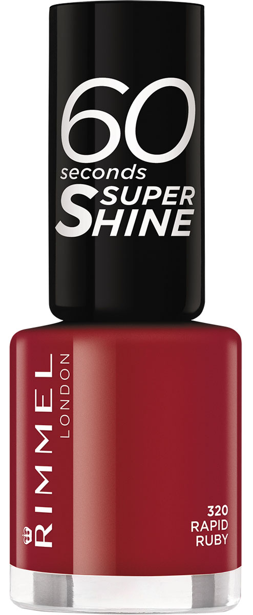 Rimmel Лак Для Ногтей `60 Seconds` Re-lanch 320 тон (rapid ruby),8 мл34778209320 Rimmel Лак Для Ногтей `60 Seconds` Re-lanch 320 тон (rapid ruby),8 мл34778209320Формула лака для ногтей 60 seconds Super Shine с аргановым и оливковым маслами для интенсивного ухода за ногтями. Технология 3-в-1: базовое покрытие, насыщенный цвет и верхнее покрытие - одним движением кисточки! Удобная широкая кисточка Xpress Brush™ для удобного нанесения лака. Одна маленькая бутылочка дает суперблеск и стойкий цвет до 10 дней! Высыхает за 60 секунд!