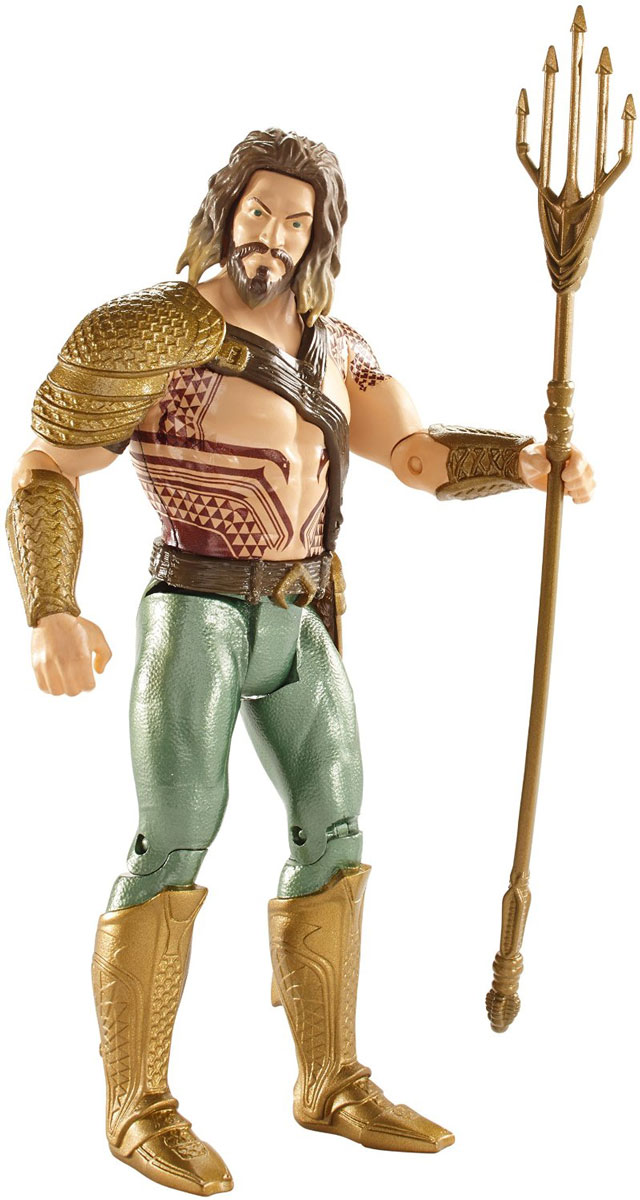 DC Comics Фигурка АквамэнDJG28_DNG67 DC Comics Фигурка АквамэнDJG28_DNG67Аквамэн обладает сверхчеловеческими силой, скоростью, выносливостью и долголетием - все это результат адаптации его тела для нахождения защищенным под огромным давлением океанских глубин. Одна интересная вещь! Аквамэн может еще телепатически управлять китами, которые являются млекопитающими, а ведь люди тоже являются млекопитающими. Фигурка DC Comics Аквамэн выполнена из безопасного пластика в виде популярного героя комиксов. У фигурки подвижные руки, ноги и голова. В наборе имеется оружие. Такая фигурка непременно понравится поклоннику фильма Бэтмен против Супермена. Порадуйте своего ребенка таким замечательным подарком!