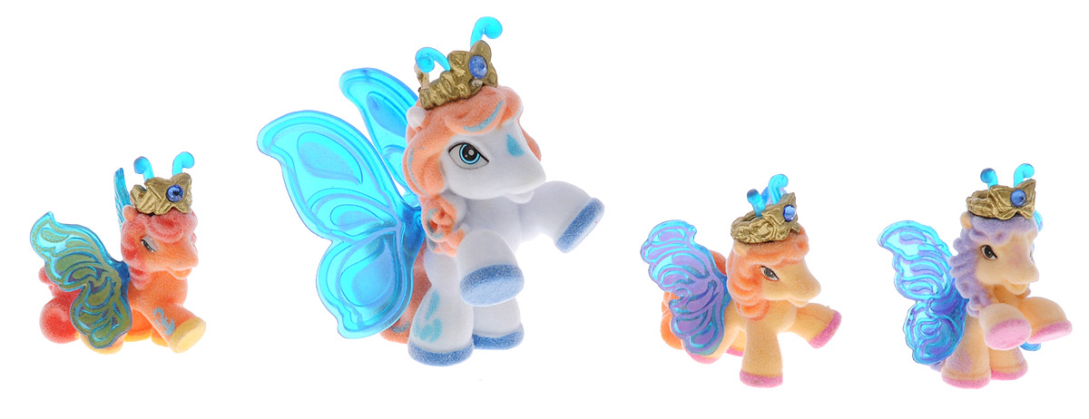 Filly Dracco Набор мини-фигурок Волшебная семья ViktoriaViktoria/astM770028-3240 (UT20580) Filly Dracco Набор мини-фигурок Волшебная семья ViktoriaViktoria/astM770028-3240 (UT20580)Набор мини-фигурок Filly Dracco Волшебная семья Viktoria придется по вкусу вашей дочурке, ведь все девочки обожают волшебных лошадок Filly! У волшебных лошадок тоже есть своя семья! Мама-бабочка воспитывает трех хулиганов в прекрасном саду посреди волшебного леса Папиллия. В наборе с лошадками четыре карточки и буклет коллекционера. У лошадок - красочные крылья, украшенные фамильным гербом их семьи. Каждая лошадка имеет приятное на ощупь покрытие, крылышки и доброжелательную улыбку. Все детали фигурок расписаны с любовью и реалистичностью. Помимо крылышек бабочки от обычных лошадок Филли отличаются также усиками и короной. При помощи ярких усиков персонажи волшебного леса общаются между собой. Короны же украшены кристаллами Swarowski. Вы можете собрать всю коллекцию и разыграть сцены из жизни красавиц бабочек! Ваша дочурка с удовольствием будет играть с набором и устраивать настоящие волшебные приключения в мире Filly Butterfly!