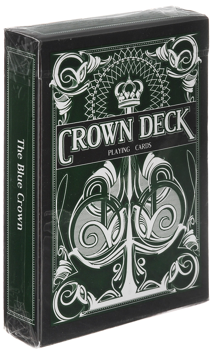 Карты игральные The Blue Crown The Crown Deck, цвет: зеленый, 55 картК-196 Карты игральные The Blue Crown The Crown Deck, цвет: зеленый, 55 картК-196Игральные карты The Blue Crown The Crown Deck стандартного размера выполнены из современной бумаги и абсолютно нового износоустойчивого покрытия и превосходно подойдут как для игры, так и для исполнения фокусов, флоришей и карточных трюков. Дизайн колоды выполнен в традициях Tally Ho, лица старших карт взяты из колоды Arrco. Игральные карты The Blue Crown The Crown Deck - отличный подарок для любителей стильных и надежных карт!