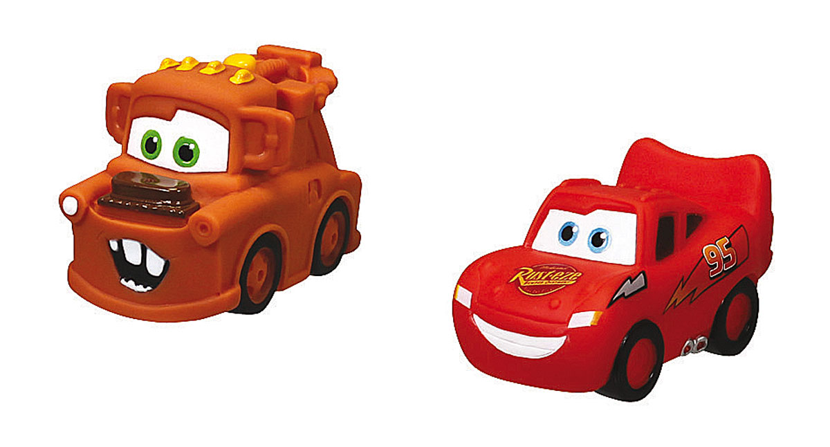 Simba Набор игрушек-брызгалок для ванной Тачки7056875_красный, оранжевый Simba Набор игрушек-брызгалок для ванной Тачки7056875_красный, оранжевыйЯркий набор игрушек для ванной Тачки привлечет внимание вашего малыша и сделает процесс купания веселым и интересным. Набор состоит из двух игрушек-брызгалок в виде героев знаменитого мультфильма Тачки. Игрушки способствуют развитию воображения, цветового восприятия, тактильных ощущений и мелкой моторики рук.