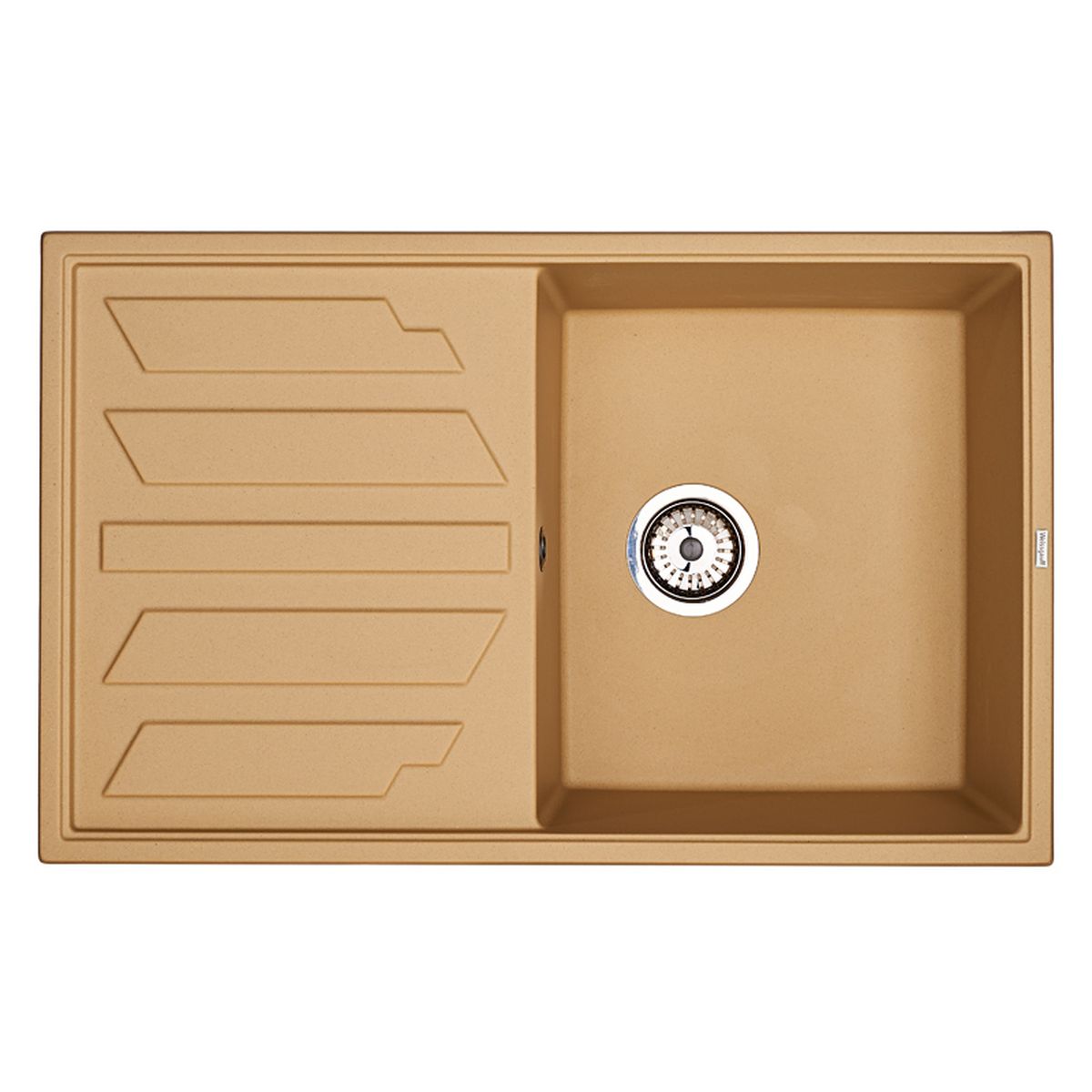 Мойка Weissgauff Quadro 800 Eco Granit, цвет: шампань, 78,0 х 18,5 х 50,0 см306196 Мойка Weissgauff Quadro 800 Eco Granit, цвет: шампань, 78,0 х 18,5 х 50,0 см306196Гранитные мойки Weissgauff Eco Granit – классическая коллекция моек, изготовленных из специально подобранных композитных материалов , содержащих оптимальное сочетание 80% каменной массы высокого качества и 20% связующих материалов. Оригинальный и функциональный дизайн - технология изготовления позволяет создавать любые цвета и формы, оптимальные для современных кухонь. Мойки Weissgauff легко подобрать к интерьеру любой кухни, для разных цветов и форм столешниц Влагостойкость - отталкивание влаги – одна из примечательных особенностей моек из искусственного камня за счет связующих композитных материалов, которые продлевают их срок службы и способствуют сохранению первоначального вида Термостойкость - подвергая мойки воздействию высоких температур, например, различными горячими жидкостями, будьте уверенны, что мойки Weissgauff – эталон стойкости и качества, так как они устойчивы к перепаду температур. Специальный состав моек Weisgauff избавляет от проблемы...