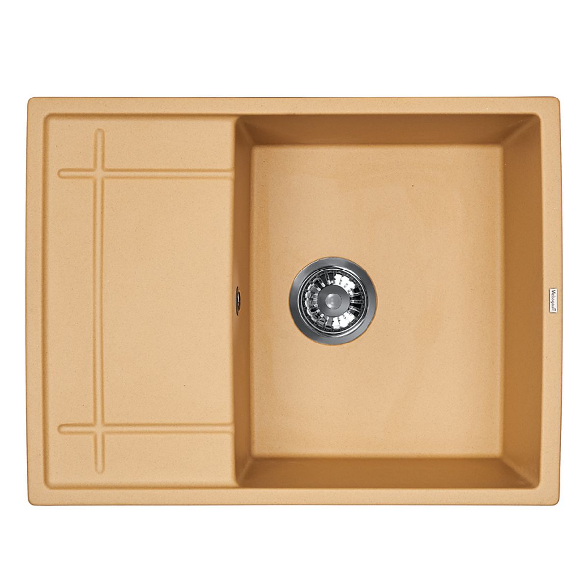 Мойка Weissgauff Quadro 650 Eco Granit, цвет: шампань, 65,0 х 19,0 х 50,0 см306341 Мойка Weissgauff Quadro 650 Eco Granit, цвет: шампань, 65,0 х 19,0 х 50,0 см306341Гранитные мойки Weissgauff Eco Granit – классическая коллекция моек, изготовленных из специально подобранных композитных материалов , содержащих оптимальное сочетание 80% каменной массы высокого качества и 20% связующих материалов. Оригинальный и функциональный дизайн - технология изготовления позволяет создавать любые цвета и формы, оптимальные для современных кухонь. Мойки Weissgauff легко подобрать к интерьеру любой кухни, для разных цветов и форм столешниц Влагостойкость - отталкивание влаги – одна из примечательных особенностей моек из искусственного камня за счет связующих композитных материалов, которые продлевают их срок службы и способствуют сохранению первоначального вида Термостойкость - подвергая мойки воздействию высоких температур, например, различными горячими жидкостями, будьте уверенны, что мойки Weissgauff – эталон стойкости и качества, так как они устойчивы к перепаду температур. Специальный состав моек Weisgauff избавляет от проблемы...