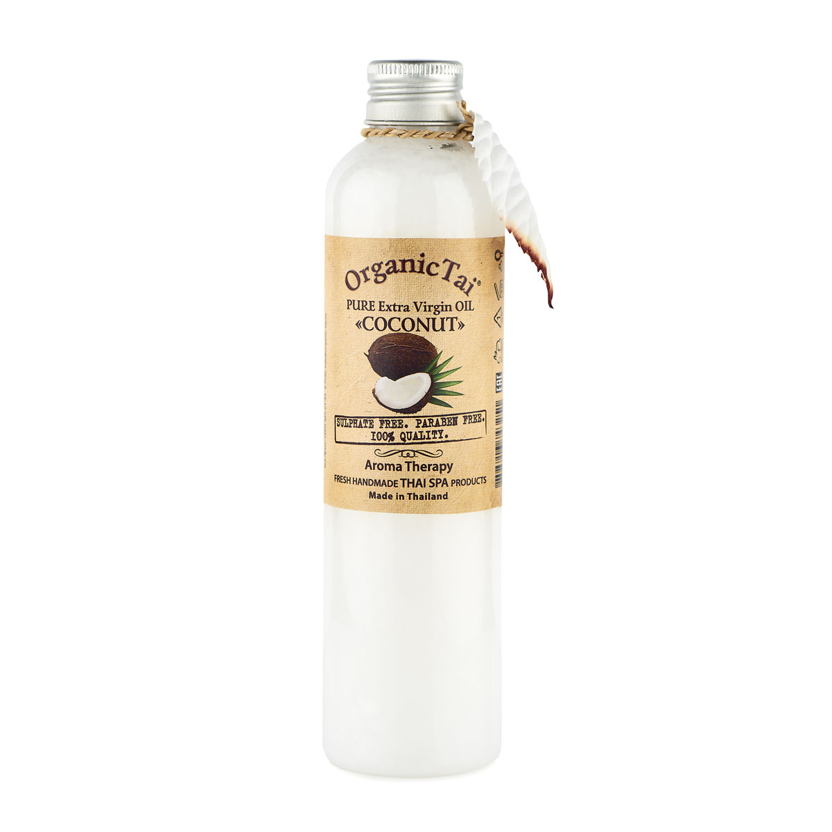 OrganicTai Чистое базовое масло КОКОСА холодного отжима, 260 мл8858816743251 OrganicTai Чистое базовое масло КОКОСА холодного отжима, 260 мл8858816743251РУЧНАЯ РАБОТА. ТАЙСКИЙ SPA. АРОМАТЕРАПИЯ. Мастера тайского массажа применяют это масло с давних времен. Идеально подходит для основного ухода за кожей, волосами и для массажа. Волосы укрепляет и питает, придавая им естественный блеск и шелковистость. Служит отличным закрепляющим средством для окрашенных волос, является активным антиоксидантом, предотвращающим преждевременное старение кожи. КОКОСОВОЕ масло — это природный УФ-фильтр, защищает кожу и волосы от интенсивного ультрафиолетового излучения, позволяет избежать солнечных ожогов и получить равномерный красивый загар на долгое время. Массаж способствует более активному проникновению незаменимых полиненасыщенных жирных кислот КОКОСОВОГО МАСЛА в глубокие слои кожи, усиливая его питательные, защитные и омолаживающие свойства. Регулярное применение этого масла с легким приятным тропическим ароматом свежеразломленного кокоса подарит Вашей коже сияние молодостью и красотой. AromaTherapy FRESH HANDMADE THAI SPA PRODUCTS. SULPHATE FREE....