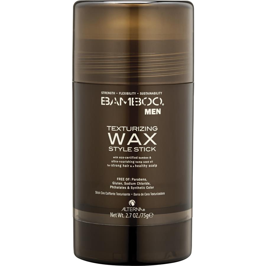 Alterna Стик-воск для укладки Bamboo Men Texturizing Wax Style Stick - 75 мл48528 Alterna Стик-воск для укладки Bamboo Men Texturizing Wax Style Stick - 75 мл48528Alterna Bamboo Men Texturizing Wax Style Stick - Текстурирующий воск для волос Альтерна в форме стика с чистым органическим экстрактом бамбука укрепляет волосы, а благодаря наличию экстракта семян конопли, который является богатейшим источником жизненно важных аминокислот и других питательных компонентов, волосы получают необходимые компоненты для производства сильного и здорового кератина. Воск для волос был создан в форме стика для наиболее удобного и легкого нанесения на волосы, благодаря чему достигается практически идеальное скольжение по волосам. Средство обеспечивает моментальное разделение и гибкую фиксацию, формирует нужную укладку, а также уплотняет волосы и делает их послушными. В завершении укладки ваши волосы выглядят естественно и натурально.