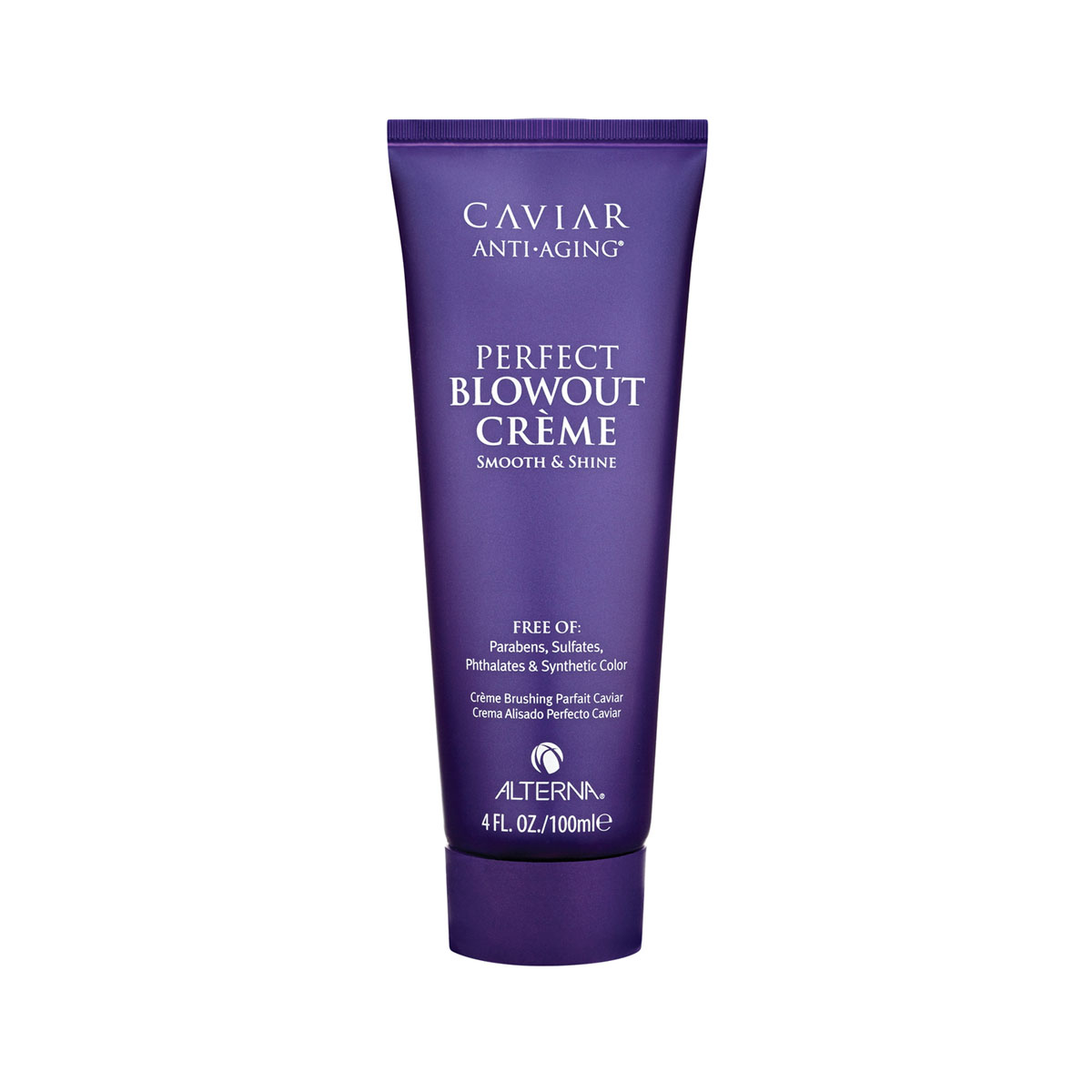 Alterna Омолаживающий лосьон для разглаживания и блеска Caviar Anti-Aging Perfect Blowout Creme - 100 мл60737 Alterna Омолаживающий лосьон для разглаживания и блеска Caviar Anti-Aging Perfect Blowout Creme - 100 мл60737Многофункциональный питательный лосьон Alterna Caviar Anti-Aging Perfect Blowout Creme увлажняет и питает волосы, устраняет пушистость и делает их более послушными. Создает ровные и гладкие пряди, минимизирует статику и просто идеален в случае укладки волос феном, обеспечивая нежный контроль в процессе создания прически. Крем обладает облегченной формулой, которая придает волосам сияние и блеск, а также обеспечивает волосам защиту от влажного климата. Уникальная комбинация экстракта корня родиолы и витамина С повышает антиоксидантные свойства, защищает хрупкие локоны и кожу головы от повреждений и обесцвечивания во время горячей укладке феном и негативном воздействии внешних факторов. Уменьшает время сушки волос феном, благодаря чему негативное тепловое воздействия на волосы становится минимальным. Обладает термозащитой. Результат: Благодаря Alterna Caviar Anti-Aging perfect Blowout Creme, ваши волосы всегда будут выглядеть ультра-прямыми, гладкими и легко расчесываться.