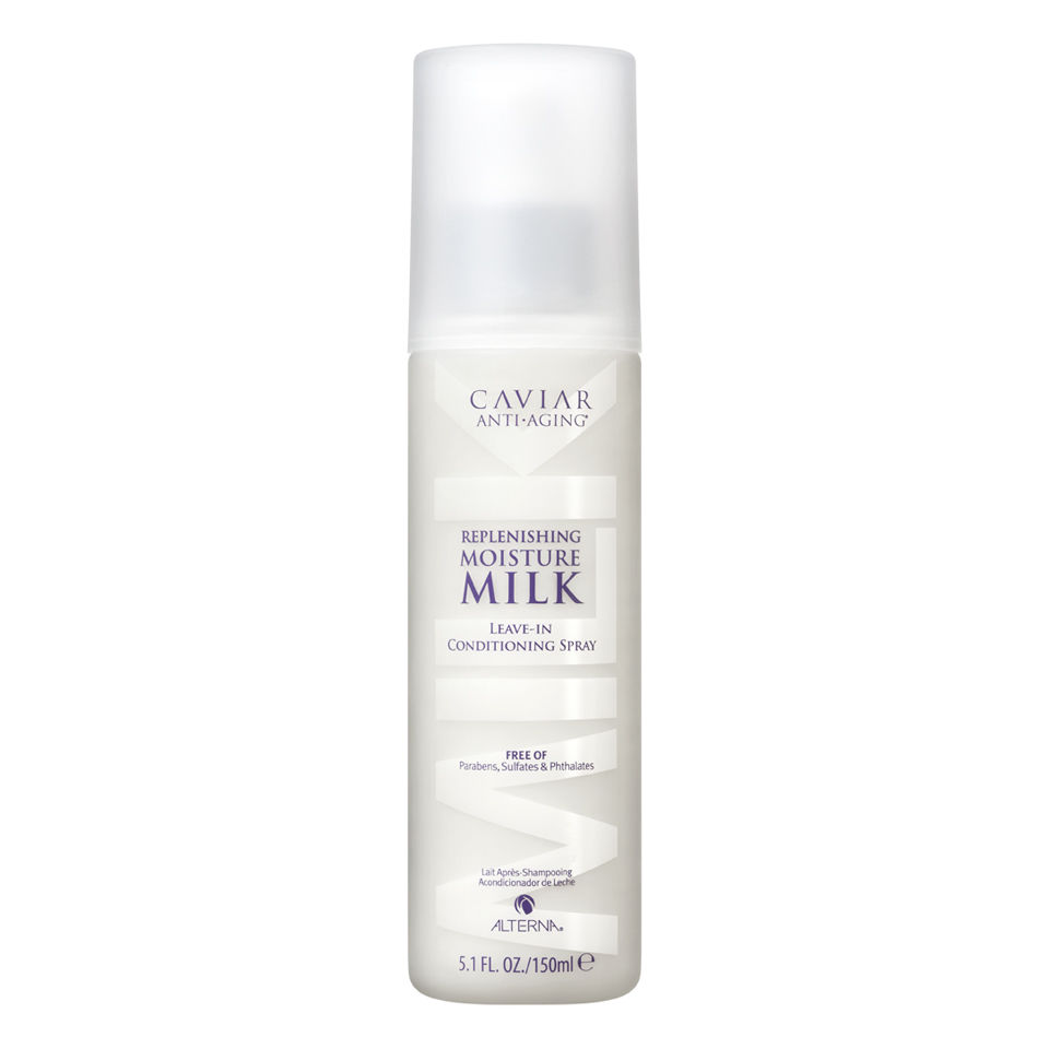 Alterna Интенсивно увлажняющее молочко для волос Caviar Anti-Aging Replenishing Moisture Milk - 150 мл67165 Alterna Интенсивно увлажняющее молочко для волос Caviar Anti-Aging Replenishing Moisture Milk - 150 мл67165Увлажняющее молочко для волос Alterna Caviar Anti-Aging Replenishing Moisture Milk с экстрактом черной икры не содержит такие вредные компоненты: парабены, сульфаты, фталаты, глютен. Не тестируется на животных. Производство не наносит вред окружающей среде.