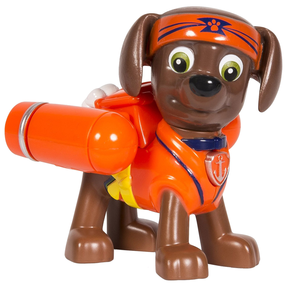 Paw Patrol Фигурка Zuma с рюкзаком-трансформером16655_20070746 Paw Patrol Фигурка Zuma с рюкзаком-трансформером16655_20070746Фигурка Paw Patrol Zuma с рюкзаком-трансформером станет отличным подарком для маленьких поклонников мультсериала Щенячий патруль. Фигурка выполнена из прочного высококачественного пластика. Голова фигурки вращается. При нажатии на кнопку, расположенную на груди, из рюкзака выдвигаются мощные турбины. Ваш малыш сможет часами играть с этой очаровательной фигуркой, разыгрывая сценки из мультфильма, или придумывая собственные истории.