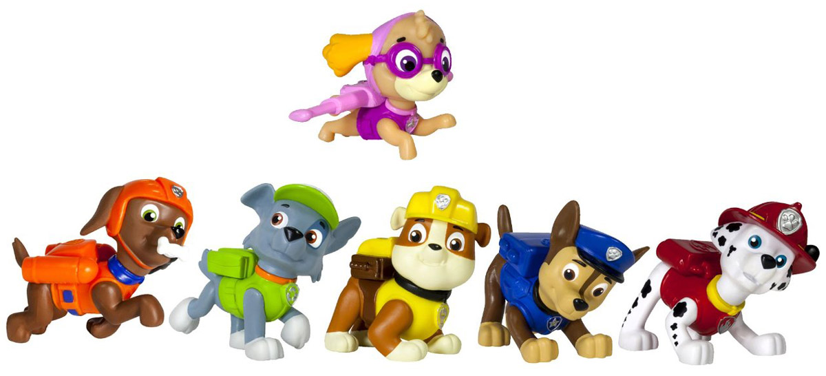 Paw Patrol Набор фигурок Pup Buddies 6 шт16620 Paw Patrol Набор фигурок Pup Buddies 6 шт16620Перед набором Paw Patrol Pup Buddies, состоящим из шести героев любимого всеми малышами мультсериала Щенячий патруль не устоит ни один ребенок! Яркие, красивые, отлично выполненные пластиковые фигурки очаровательных щенков в одной упаковке! Придумывайте собственные истории и события, отправляйтесь навстречу приключениям вместе с неутомимой и неунывающей компанией хвостатых спасателей! Отряд щенков к делу готов!