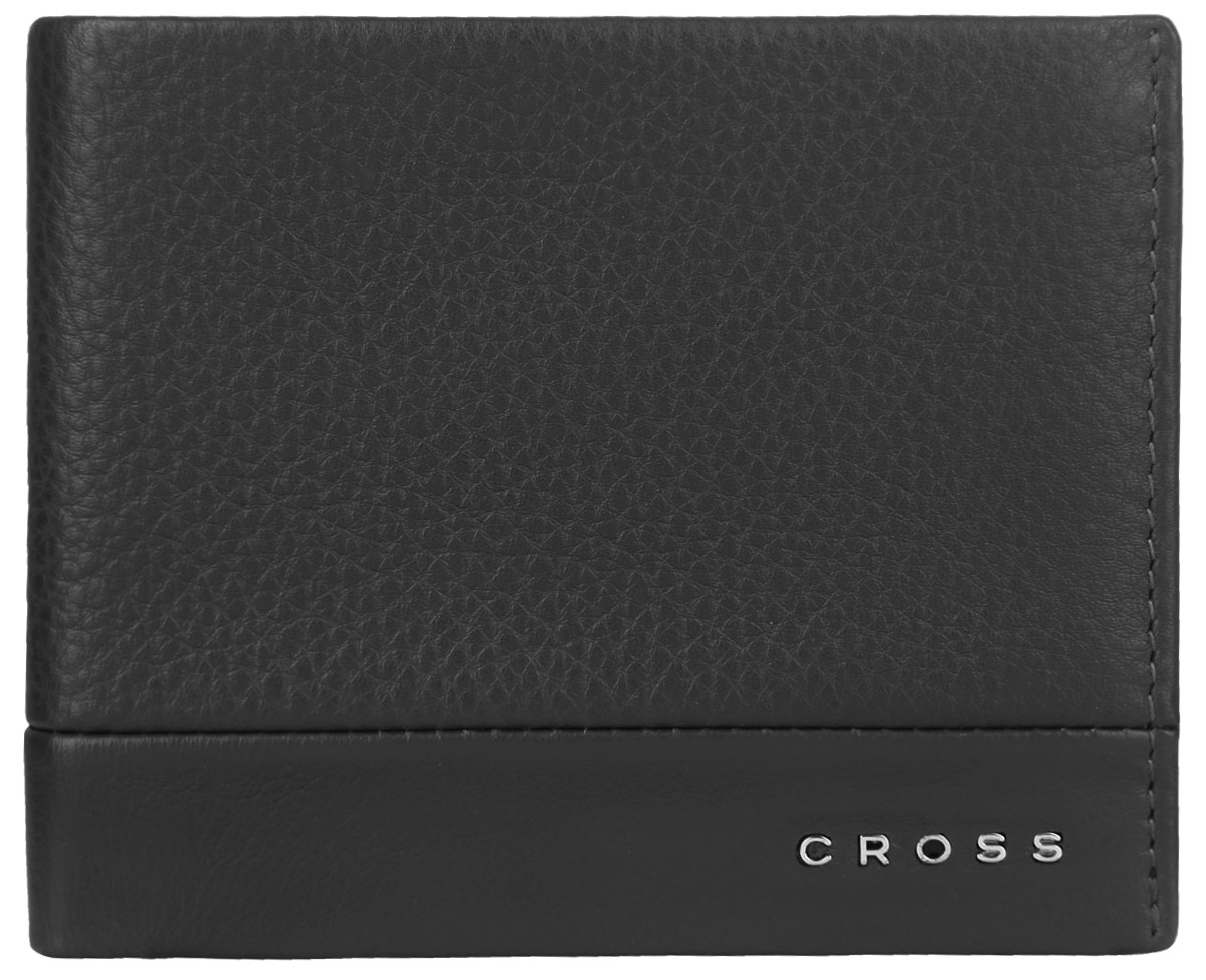 Кошелек мужской Cross, цвет: черный. AC028364-1AC028364-1 Кошелек мужской Cross, цвет: черный. AC028364-1AC028364-1Стильный мужской кошелек Cross изготовлен из натуральной кожи с зернистой фактурой и оформлен металлической фурнитурой с символикой бренда. Изделие раскладывается пополам. Внутри расположены три прорезных потайных кармана, два отделения для купюр, восемь карманов для кредитных карт и откидной карман с сетчатой вставкой. Практичный кошелек непременно подойдет к вашему образу, а также порадует простотой, стилем и функциональностью.