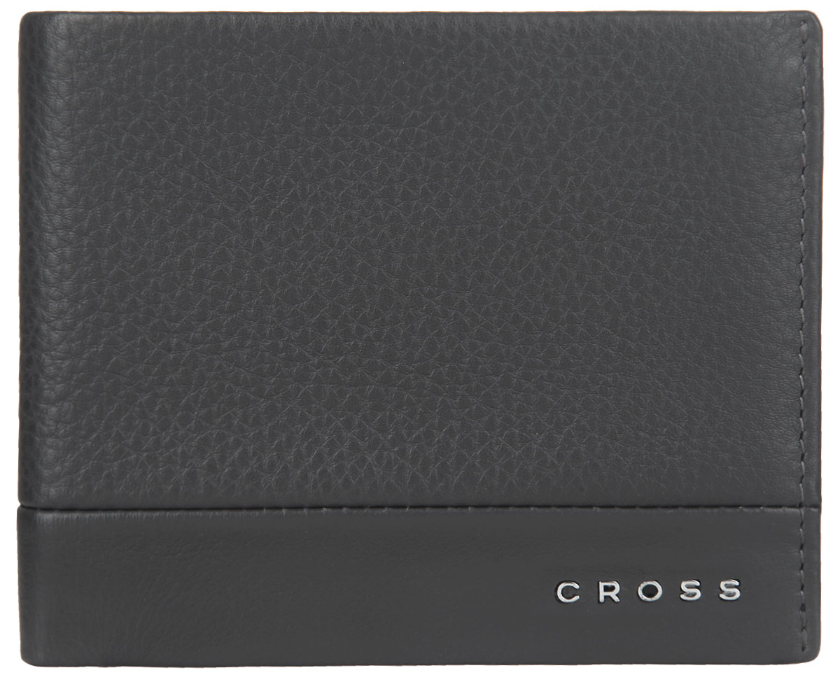 Кошелек мужской Cross, цвет: серый. AC028364-3AC028364-3 Кошелек мужской Cross, цвет: серый. AC028364-3AC028364-3Стильный мужской кошелек Cross изготовлен из натуральной кожи с зернистой фактурой и оформлен металлической фурнитурой с символикой бренда. Изделие раскладывается пополам. Внутри расположены три прорезных потайных кармана, два отделения для купюр, восемь карманов для кредитных карт и откидной карман с сетчатой вставкой. Практичный кошелек непременно подойдет к вашему образу, а также порадует простотой, стилем и функциональностью.