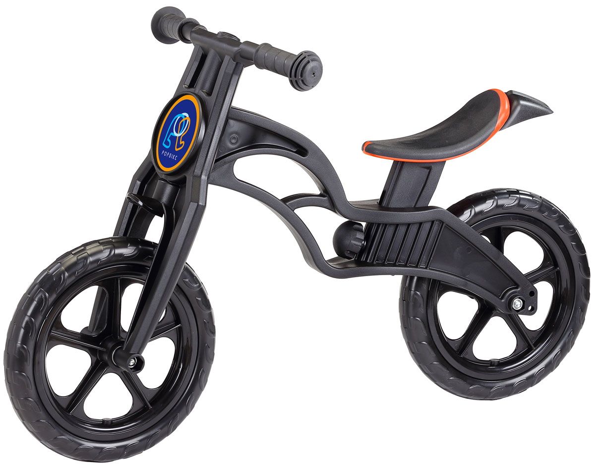 Pop Bike Детский беговел Sprint с бескамерными колесами цвет черныйSM-300-1-BLACK Pop Bike Детский беговел Sprint с бескамерными колесами цвет черныйSM-300-1-BLACKДетский беговел Pop Bike Sprint c бескамерными колесами ОСОБЕННОСТИ: - Сверхлёгкая рама и вилка из композитного материала (прорезиненная мягкая пластмасса soft-touch). Рама изготовлена по специальной технологии, благодаря чему она прочнее аналогов на 30%. Ребёнок может сам переносить свой беговел. - Прорезиненное комфортное сиденье с лёгкой регулировкой по высоте (для детей ростом от 85см, на возраст от 2 лет). - Мягкие комфортные грипсы с защитными бар-эндами. - Переднее и заднее мини-крылья в комплекте. - Бескамерные колеса размером 12”. - Простая и быстрая сборка. Все необходимые ключи в комплекте. - Большой выбор аксессуаров. - Удобная и компактная упаковка.