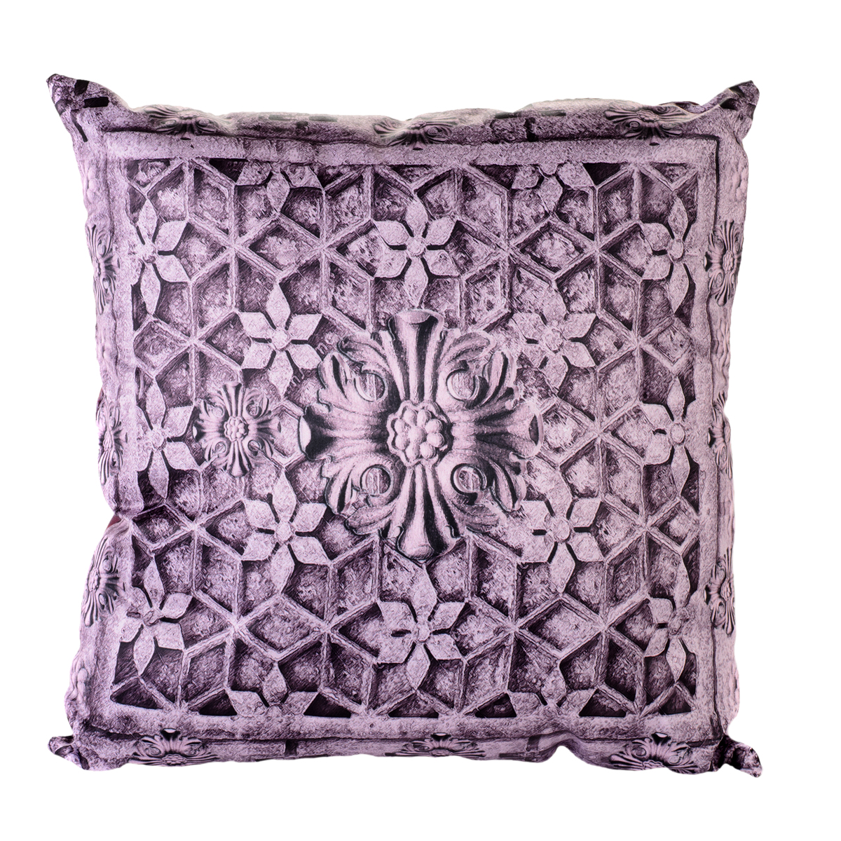 Подушка декоративная Gift'n'Home "Узоры Бали", цвет: фиолетовый, 35 х 35 см