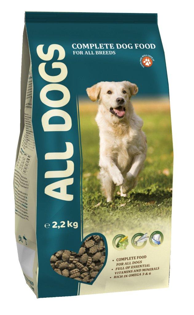Корм сухой полнорационный для взрослых собак ALL DOGS 2,2 кг6721 Корм сухой полнорационный для взрослых собак ALL DOGS 2,2 кг6721Гарантируемые показатели. сырой протеин - 22 % сырой жир - 10 % сырая клетчатка - 4 % сырая зола – 8 % кальций – 1,4 % фосфор – 1,1 % Энергетическая ценность- 327 ккал/100 г. Перечень компонентов, входящих в рецептуру. злаки, мясо и продукты животного происхождения, овощи, масла и жиры, рыба и рыбные субпродукты (источник Омега-3 и Омега-6 жирных кислот), минеральные вещества и витамины.