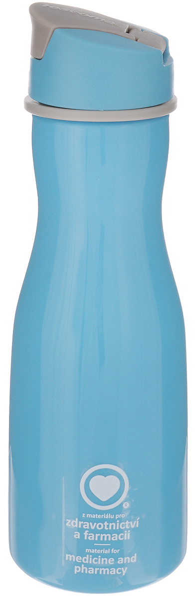 Бутылка для воды Tescoma Purity, цвет: голубой, 700 мл891982_голубой Бутылка для воды Tescoma Purity, цвет: голубой, 700 мл891982_голубойСтильная бутылка для воды Tescoma Purity, изготовленная из высококачественного пластика, оснащена съемным текстильным ремешком и крышкой с силиконовым уплотнителем, которая плотно и герметично закрывается, сохраняя свежесть и изначальную температуру напитка. Изделие прекрасно подойдет для использования в жаркую погоду: вода долго сохраняет первоначальные свойства и вкусовые качества. При необходимости в бутылку можно наливать витаминизированные напитки, фруктовые соки, чай или протеиновые коктейли. Такую бутылку можно без опаски положить в рюкзак, закрепить на поясе или велосипедной раме. Она пригодится как на тренировках, так и в походах или просто на прогулке. Бутылку разрешено кипятить и мыть в посудомоечной машине. Изделие можно использовать в холодильнике и микроволновой печи. Ремешок и крышку не рекомендуется мыть в посудомоечной машине. Диаметр горлышка бутылки: 5 см. Диаметр основания: 8 см. Высота...