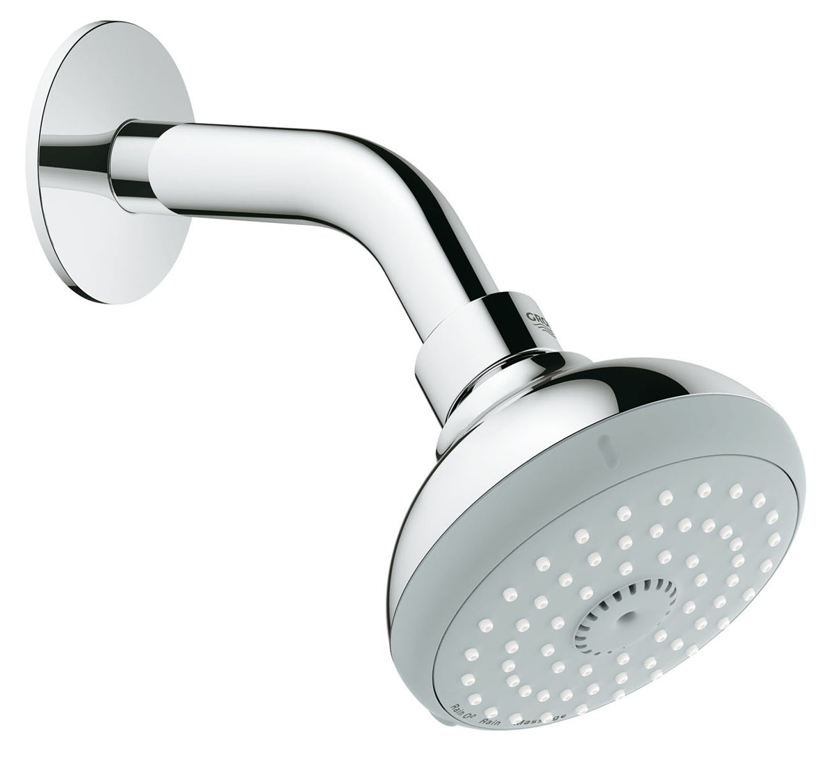 Верхний душ с кронштейном GROHE Tempesta Classic, 3 режима, диаметр 100 мм (26088000)26088000 Верхний душ с кронштейном GROHE Tempesta Classic, 3 режима, диаметр 100 мм (26088000)26088000GROHE Rain O 2 , Rain, Massage ручной душ O 100 мм шаровый шарнир +/- 15° вращающийся Душевой кронштейн с соединением на 1/2 розетки GROHE DreamSpray® превосходный поток воды GROHE StarLight® хромированная поверхность с системой SpeedClean против известковых отложений Внутренний охлаждающий канал для продолжительного срока службы может использоваться с проточным водонагревателем минимальное давление 1,0 бар