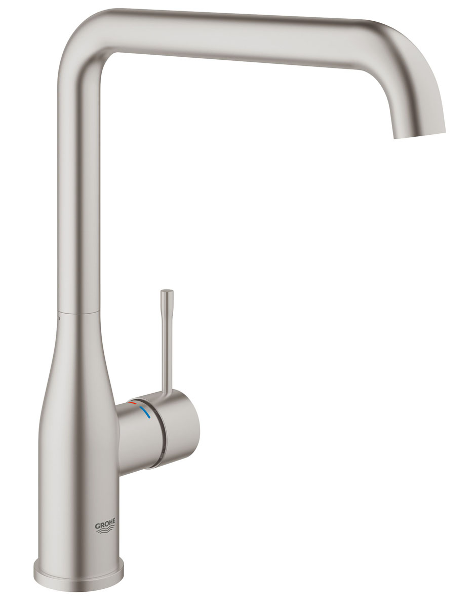 Смеситель для кухни GROHE Essence+ с высоким изливом, суперсталь (30269DC0)30269DC0 Смеситель для кухни GROHE Essence+ с высоким изливом, суперсталь (30269DC0)30269DC0монтаж на одно отверстие высокий излив GROHE SilkMove® керамический картридж 28 мм встроенный ограничитель температуры GROHE StarLight® хромированная поверхность регулировка расхода воды поворотный трубкообразный излив регулируемый радиус поворта 0° / 150° / 360° аэратор гибкая подводка система быстрого монтажа минимальное давление 1,0 бар
