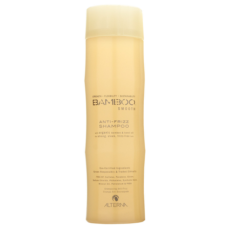 Alterna Полирующий шампунь Bamboo Smooth Anti-Frizz Shampoo - 250 мл44010 Alterna Полирующий шампунь Bamboo Smooth Anti-Frizz Shampoo - 250 мл44010Органическое масло Kendi Oil и экстракт бамбука, входящие в состав шампуня Alterna Bamboo Smooth Anti-Frizz Shampoo помогут оптимально увлажнить и укрепить волосы, делая их гладкими, сильными и шелковистыми. Технология Color Hold позволит вашим окрашенным волосам дольше сохранять цвет, не вымывая его. Результат: Очищает волосы без использования сульфатов. Оптимально увлажняет волос. Укрепляет волосы, закладывает основу для гладких и здоровых волос. Сохраняет яркость цвета окрашенных и натуральных волос. Улучшает внешний вид волос. Разглаживает волосы, придает им гладкость и блеск. Обладает влагостойкими свойствами.