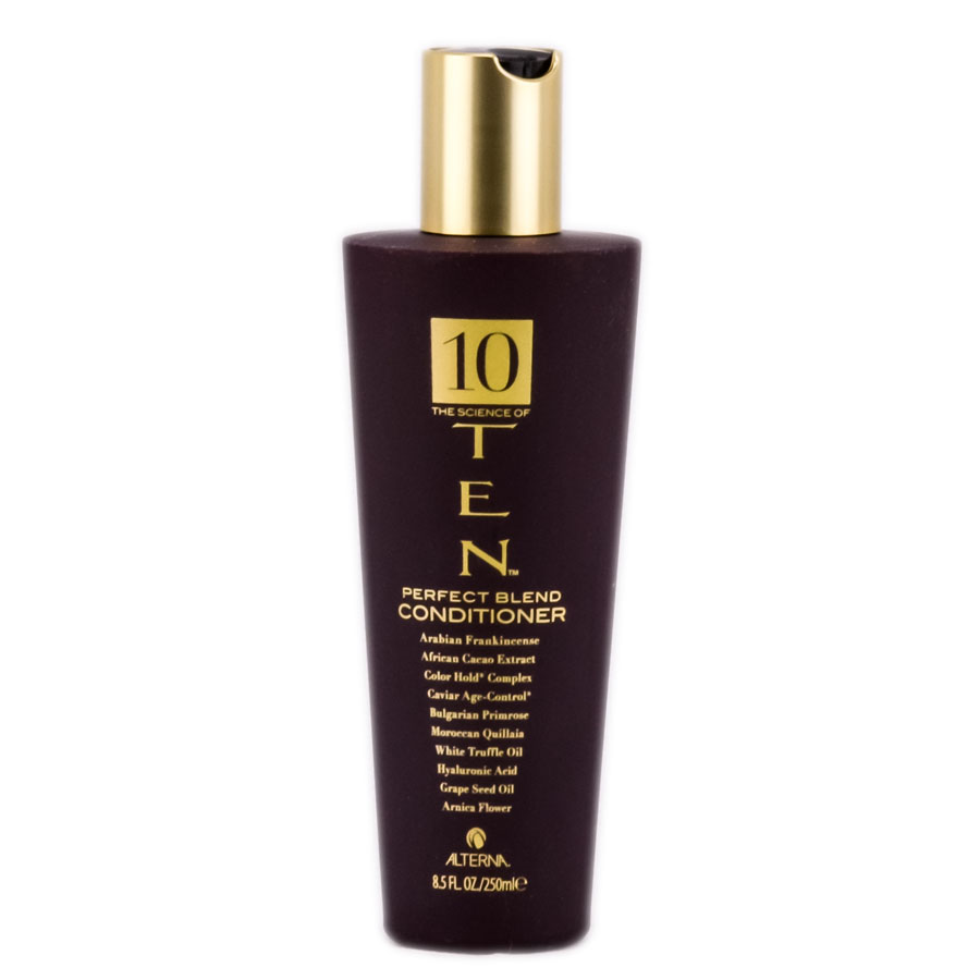 Alterna Кондиционер Совершенная формула Luxury Ten The Science of Ten Conditioner - 250 мл48559 Alterna Кондиционер Совершенная формула Luxury Ten The Science of Ten Conditioner - 250 мл48559В кондиционере Alterna 10 The Science of Ten Conditioner объединяются 10 активных ингредиентов: экстракт черный икры активно питает волосы, придает им силу, масло белых трюфелей восстанавливает структуру волос, цветок арники защищает волосы от внешнего воздействия и предотвращает потерю влаги. Пусть ослабленные волосы вновь станут сильными и здоровыми! Кондиционер Alterna 10 The Science of Ten Conditioner, восстанавливает структуру волос от корней до кончиков. Результат: После регулярного применения кондиционера вы увидите и почувствуете разницу: волосы становятся более сильными, гладкими, сияющими, здоровыми, послушными.