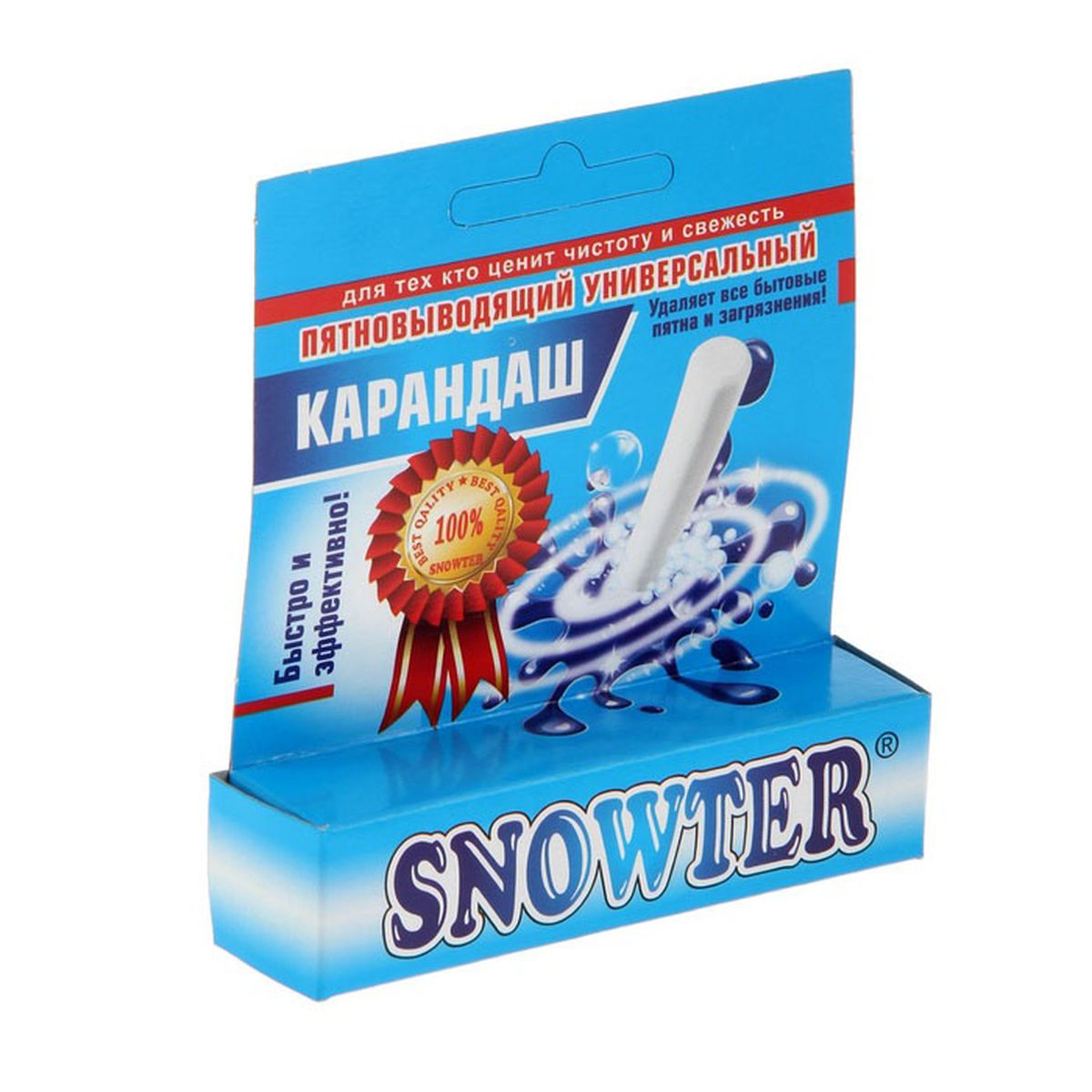 Пятновыводитель карандаш Snowter, универсальный, 35 г4602083001477 Пятновыводитель карандаш Snowter, универсальный, 35 г4602083001477Предназначен для быстрого и эффективного удаления трудновыводимых пятен от вина, кофе, чая, кетчупа, йода, зеленки, губной помады, сажи, ржавчины, крови, чернил шариковых ручек и фломастеров и т.д. с различных текстильных изделий типа ковролин, салона автомобиля, линолеума и пр.
