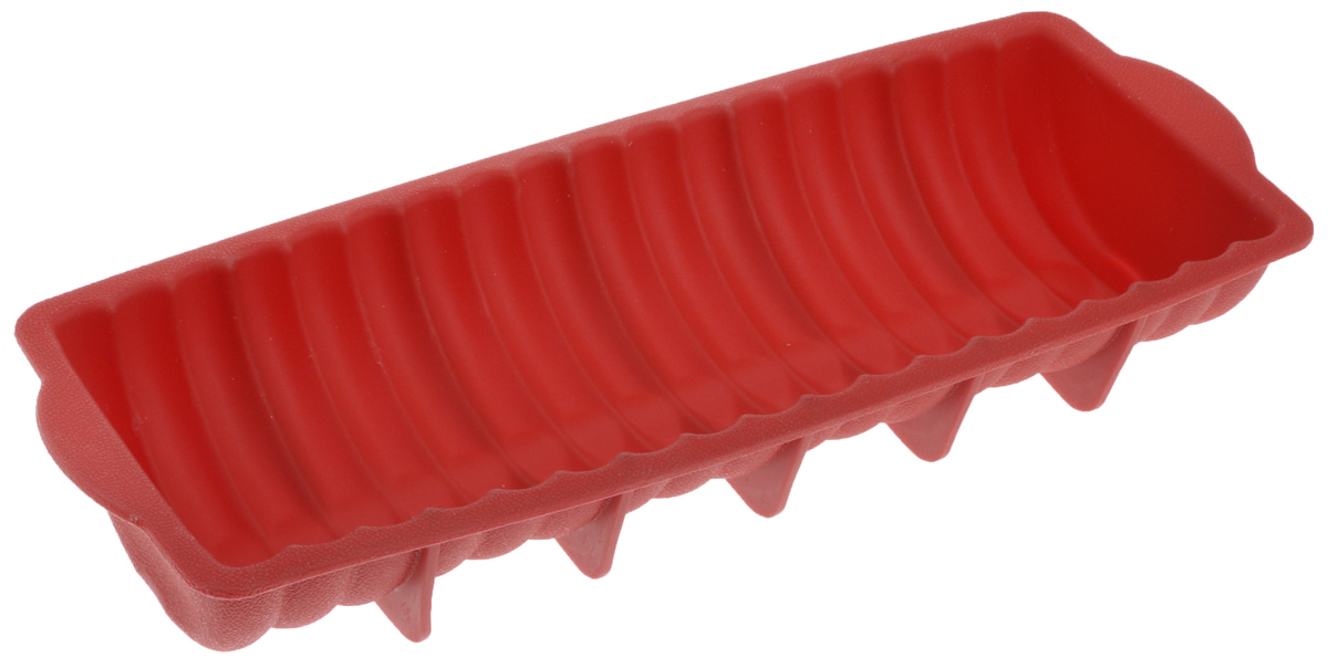Форма для выпечки Tescoma Delicia Silicone, прямоугольная, цвет: красный, 30 х 12 см629248 Форма для выпечки Tescoma Delicia Silicone, прямоугольная, цвет: красный, 30 х 12 см629248Форма для выпечки Tescoma Delicia Silicone выполнена из высококачественного пищевого силикона, который выдерживает температуру от -40°С до + 230°С. Изделие отлично подходит для приготовления пирогов, бисквитов, кексов. Оформлено волнистым рельефом, что придаст выпечке аппетитный внешний вид. Выпечка в такой форме не пригорает, не пристает и легко извлекается из формы. Форма не впитывает запахи, легко моется и абсолютно безопасна с точки зрения гигиены. Антипригарные свойства материала позволяют готовить без использования масла. Подходит для использования в микроволновых, газовых, электрических и горячевоздушных печах, морозильных камерах. Можно мыть в посудомоечной машине. Внутренний размер формы: 30 х 12 см. Внешний размер формы: 32 х 13,5 см. Высота стенки: 5,5 см.
