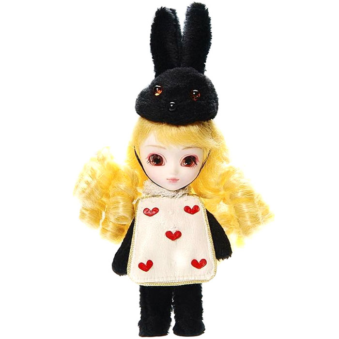 Groove Кукла Little Pullip Мартовский заяцGRVF843 Groove Кукла Little Pullip Мартовский заяцGRVF843Дизайнерские куклы от японской компании Groove могут похвастаться множеством подвижных шарнирных соединений, своей собственной историей и уникальным внешним видом — каждая кукла из этой серии обладает индивидуальной причёской и макияжем. С помощью специального механизма, расположенного в голове, можно изменять направление взгляда и закрывать глаза. В комплекте: головной убор пилота, очки, ранец, ружьё, подставка Материал: пластик Высота куклы: 30 см