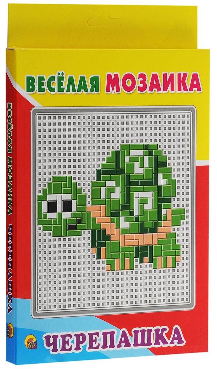 Рыжий Кот Мозаика ЧерепашкаМ-1543 Рыжий Кот Мозаика ЧерепашкаМ-1543Детская мозаика Черепашка станет замечательной игрушкой для вашего ребёнка! Благодаря данной мозаике малыш сможет самостоятельно создать изображение милой черепахи и много других оригинальных рисунков. Игра прекрасно развивает творческое воображение, абстрактное и логическое мышление, внимание, мелкую моторику рук, а также учит различать цвета и оттенки. Мозаика понравится ребёнку яркими деталями, хорошим качеством и разными вариантами складывания изображений. Она станет увлекательным и полезным занятием для детей! Собирание мозаики - это творческое занятие, которое способствует развитию координации движений, мелкой моторики, цветового восприятия и усидчивости. Эта легкая, удобная и очень яркая игра непременно порадует вашего ребенка.