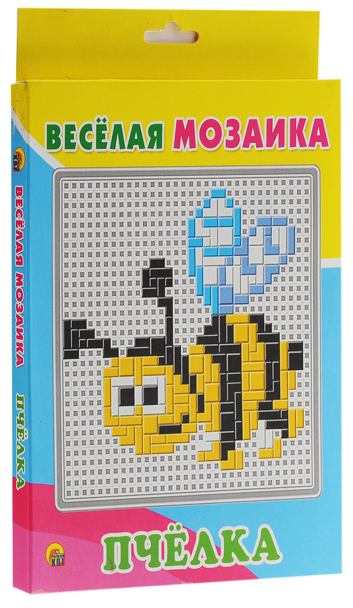 Рыжий Кот Мозаика ПчелкаМ-1540 Рыжий Кот Мозаика ПчелкаМ-1540Детская мозаика Пчелка станет замечательной игрушкой для вашего ребёнка! Благодаря данной мозаике малыш сможет самостоятельно создать изображение забавной пчелки и много других оригинальных рисунков. Игра прекрасно развивает творческое воображение, абстрактное и логическое мышление, внимание, мелкую моторику рук, а также учит различать цвета и оттенки. Мозаика понравится ребёнку яркими деталями, хорошим качеством и разными вариантами складывания изображений. Она станет увлекательным и полезным занятием для детей! Собирание мозаики - это творческое занятие, которое способствует развитию координации движений, мелкой моторики, цветового восприятия и усидчивости. Эта легкая, удобная и очень яркая игра непременно порадует вашего ребенка.