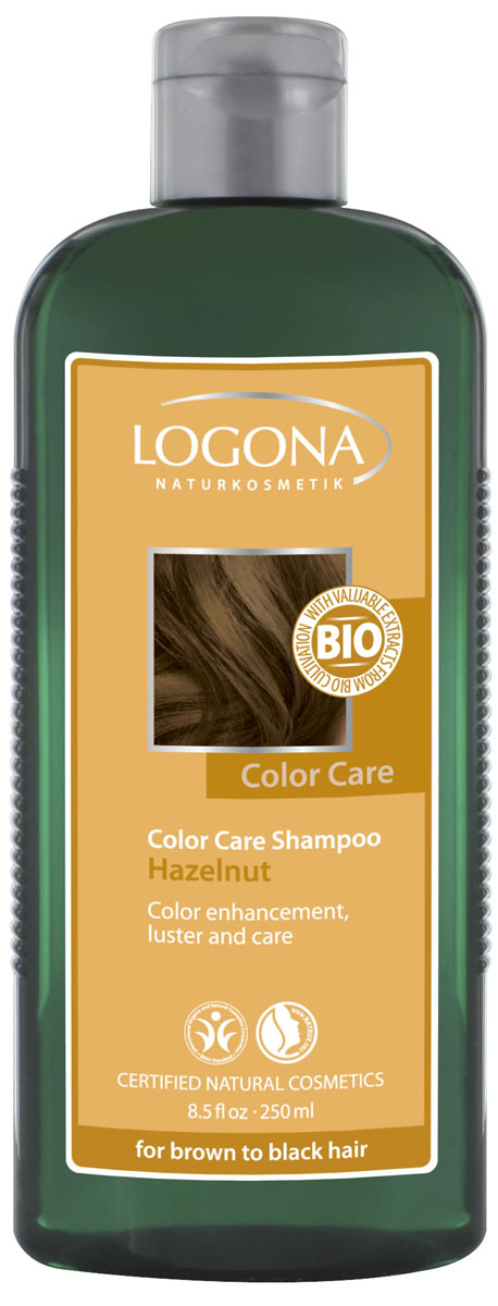 LOGONA Color Care Шампунь с Лесным Орехом 250 мл32165 LOGONA Color Care Шампунь с Лесным Орехом 250 мл32165Ежедневно ухаживает за волосами каштанового и черного цвета. Шампунь для ежедневного использования, поддерживающий насыщенные глубокие темные оттенки волос. Подойдет как натуральным брюнеткам, так и тем, кто предпочитает окрашивать волосы при помощи натуральных красителей. Регулярное применение шампуня с лесным орехом тонирует волосы, усиливая темные оттенки волос – от каштанового до черного. Шампунь Color Care бережно очищает волосы, продлевая эффект после окрашивания. Растительный экстракт листьев березы и календулы, богатый микроэлементами и витаминами, необходимыми для роста волос, интенсивно питает и увлажняет. Зародыши пшеницы, скорлупа грецкого ореха и экстракт шелка восстанавливают структуру волос, придавая им блеск, объем и мягкость.