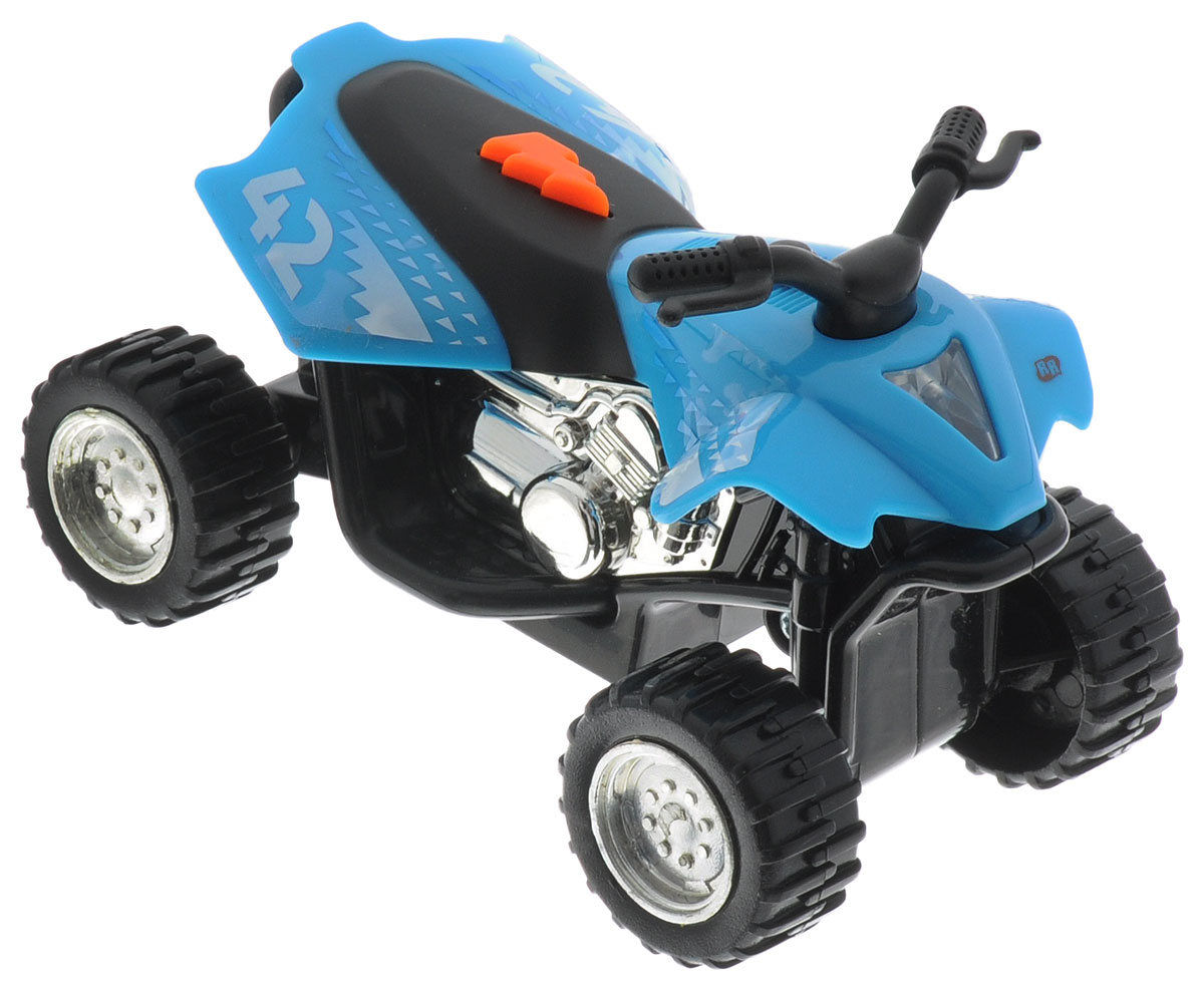 Toystate Машина Flash Rides цвет голубой33000TS_голубой Toystate Машина Flash Rides цвет голубой33000TS_голубойЯркая машинка Toystate Road Rippers: Flash Rides со звуковыми и световыми эффектами непременно понравится вашему ребенку и не позволит ему скучать. Игрушка выполнена в виде яркого гоночного байка. При нажатии на кнопку, расположенную на сиденье, светится фара, воспроизводятся звуки двигателя, клаксона и играет музыка. Ваш ребенок часами будет играть с машинкой, придумывая различные истории и устраивая соревнования. Порадуйте его таким замечательным подарком! Для работы игрушки необходимы 2 батарейки типа AG13 (LR44) (товар комплектуется демонстрационными).