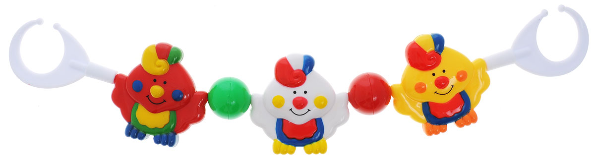 Курносики Игрушка-подвеска Птички-невелички21039 Курносики Игрушка-подвеска Птички-невелички21039Игрушка-подвеска Курносики Птички-невелички не оставит вашего малыша равнодушным и не позволит ему скучать! Игрушка выполнена из прочного безопасного пластика и представляет собой трех птичек, между которыми закреплены цветные шары. С помощью специальных креплений подвеска легко фиксируется между бортиками кроватки или коляски. Яркие веселые персонажи и звонкие погремушки привлекут внимание малыша, создадут особое настроение на прогулке и дома. Игрушка-подвеска поможет вашему малышу развить слуховое и цветовое восприятие, тактильные ощущения, мелкую моторику рук и координацию движений. УВАЖАЕМЫЕ КЛИЕНТЫ! Обращаем ваше внимание на возможные изменения в цветовом дизайне подвески.