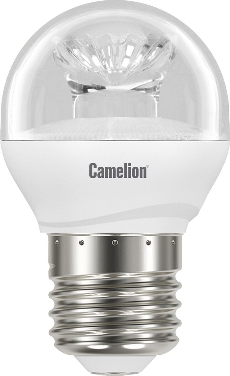 Лампа светодиодная Camelion, холодный свет, цоколь Е27, 7,5 W11954 Лампа светодиодная Camelion, холодный свет, цоколь Е27, 7,5 W11954Светодиодная лампа, температура цвета 4500К (Холодный цвет), напряжение 220 Вольт