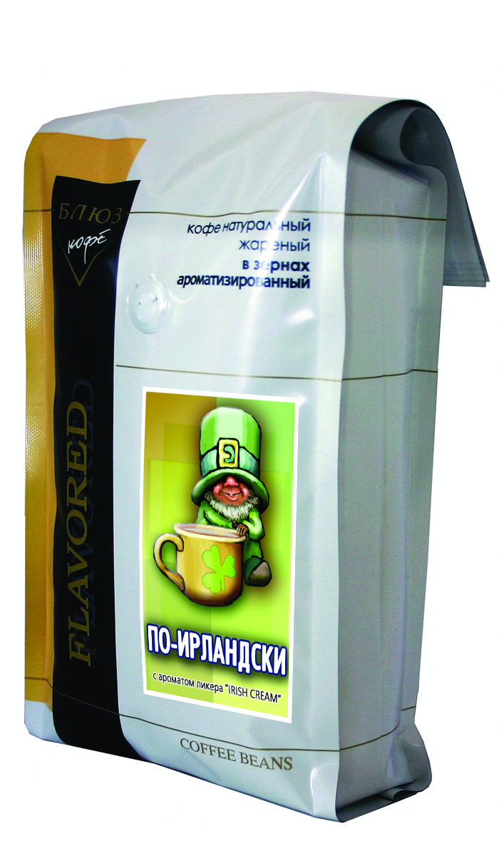 Блюз Ароматизированный По-ирландски (Irish Cream) кофе в зернах, 1 кг4600696110050 Блюз Ароматизированный По-ирландски (Irish Cream) кофе в зернах, 1 кг4600696110050Блюз По-ирландски - самый популярный сорт ароматизированного кофе. Феерическое сочетание лучших сортов кофе Арабика, ирландского виски и сливок. Обладает мягким, насыщенным вкусом, с характерным ароматом, присущим ликерам Baileys и Carolines.