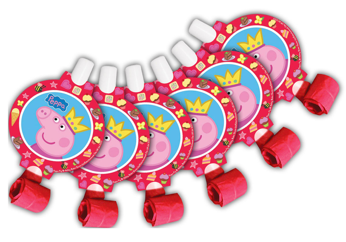 Peppa Pig Язычок Пеппа-принцесса 6 шт28558 Peppa Pig Язычок Пеппа-принцесса 6 шт28558Каждый малыш ждет с нетерпением приближающийся праздник, ведь этот день наполнен множеством самых разных развлечений. И 6 бумажных язычков Пеппа-принцесса ТМ Свинка Пеппа здесь весьма кстати! Устраивая игры и соревнования, ребята будут не только веселиться от души, но и развивать дыхательную систему, что особенно полезно для их здоровья. А любимая героиня привлечет внимание всех участников торжества без исключения.