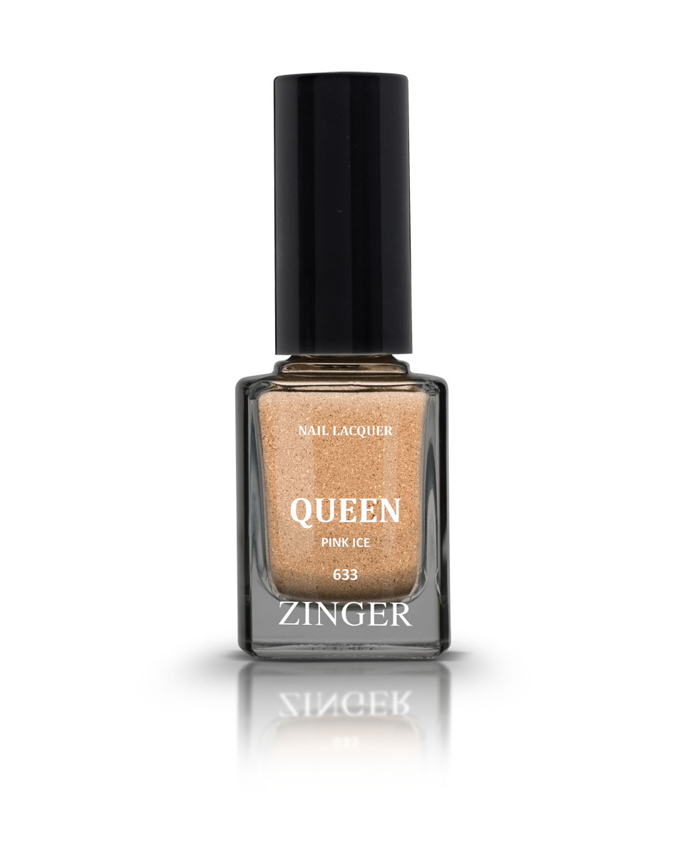 Zinger Лак для ногтей QUEEN PINK ICE 633, 12 мл78207 Zinger Лак для ногтей QUEEN PINK ICE 633, 12 мл7820760 трендовых оттенков для новой коллекции лака для ногтей Zinger 2016 произведены во Франции по экспертной технологии, которая обеспечивает прочное покрытие и одновременно заботится о здоровье ногтей, сохраняя их природную красоту. Новая формула лака Gel-technology 3-го поколения свободна от парабенов, толуола, ДБП, исключено использование камфоры и формальдегидной смолы. Для дополнительной защиты ногтей, в новой 5free формуле лаков Zinger появились UV-фильтры. Лак теперь наносится легко и быстро, абсолютно ровным слоем, благодаря новой профессиональной кисточке из 222 волосков. Лак держится намного дольше и высыхает после нанесения в течение нескольких минут. Сырье для производства лаков и конечный продукт –лаки Zinger не тестируются на животных. Фактура с глиттерами металлик