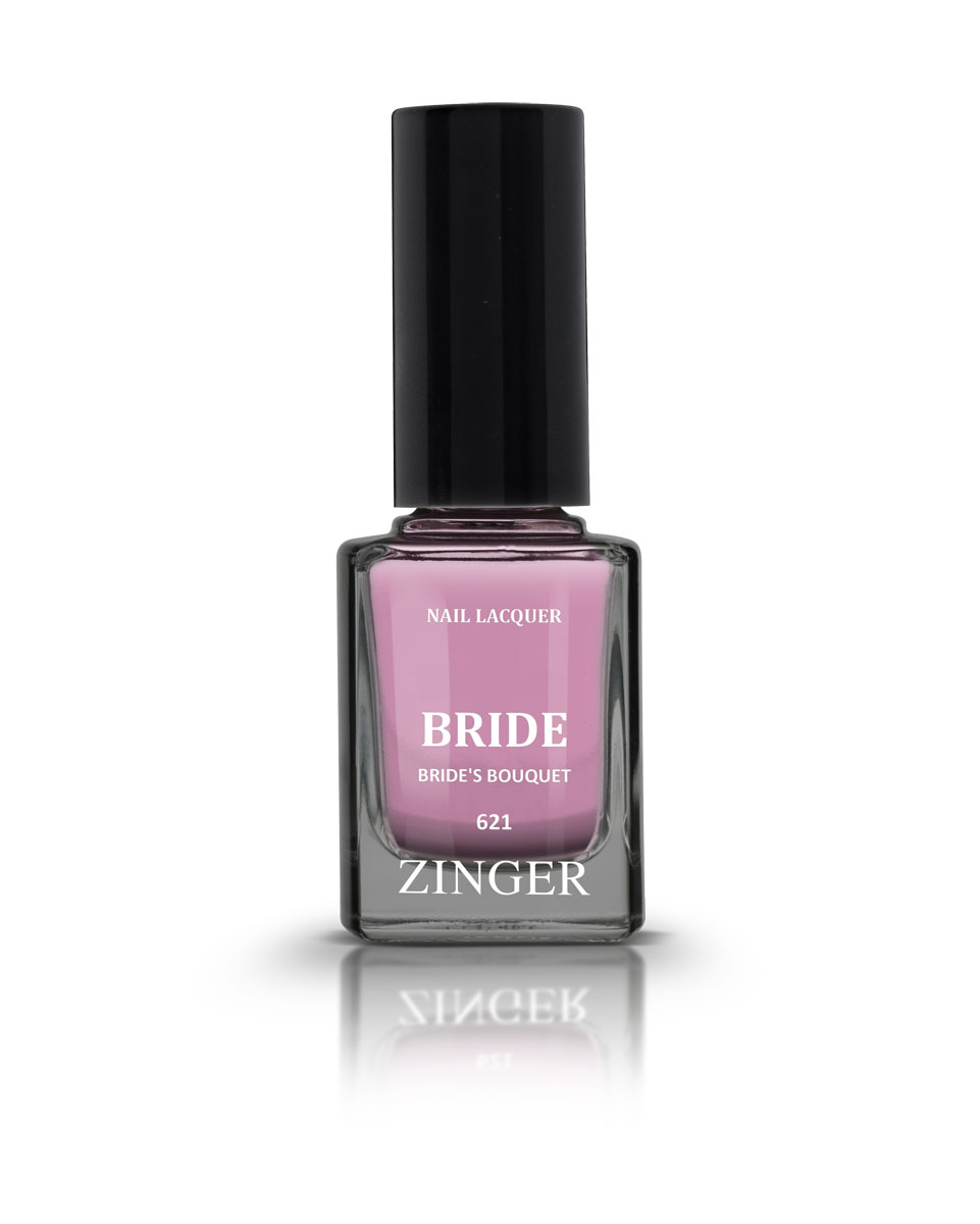 Zinger Лак для ногтей BRIDE BRIDES BOUQUET 621, 12 мл78111 Zinger Лак для ногтей BRIDE BRIDES BOUQUET 621, 12 мл7811160 трендовых оттенков для новой коллекции лака для ногтей Zinger 2016 произведены во Франции по экспертной технологии, которая обеспечивает прочное покрытие и одновременно заботится о здоровье ногтей, сохраняя их природную красоту. Новая формула лака Gel-technology 3-го поколения свободна от парабенов, толуола, ДБП, исключено использование камфоры и формальдегидной смолы. Для дополнительной защиты ногтей, в новой 5free формуле лаков Zinger появились UV-фильтры. Лак теперь наносится легко и быстро, абсолютно ровным слоем, благодаря новой профессиональной кисточке из 222 волосков. Лак держится намного дольше и высыхает после нанесения в течение нескольких минут. Сырье для производства лаков и конечный продукт –лаки Zinger не тестируются на животных. Фактура глянцевая