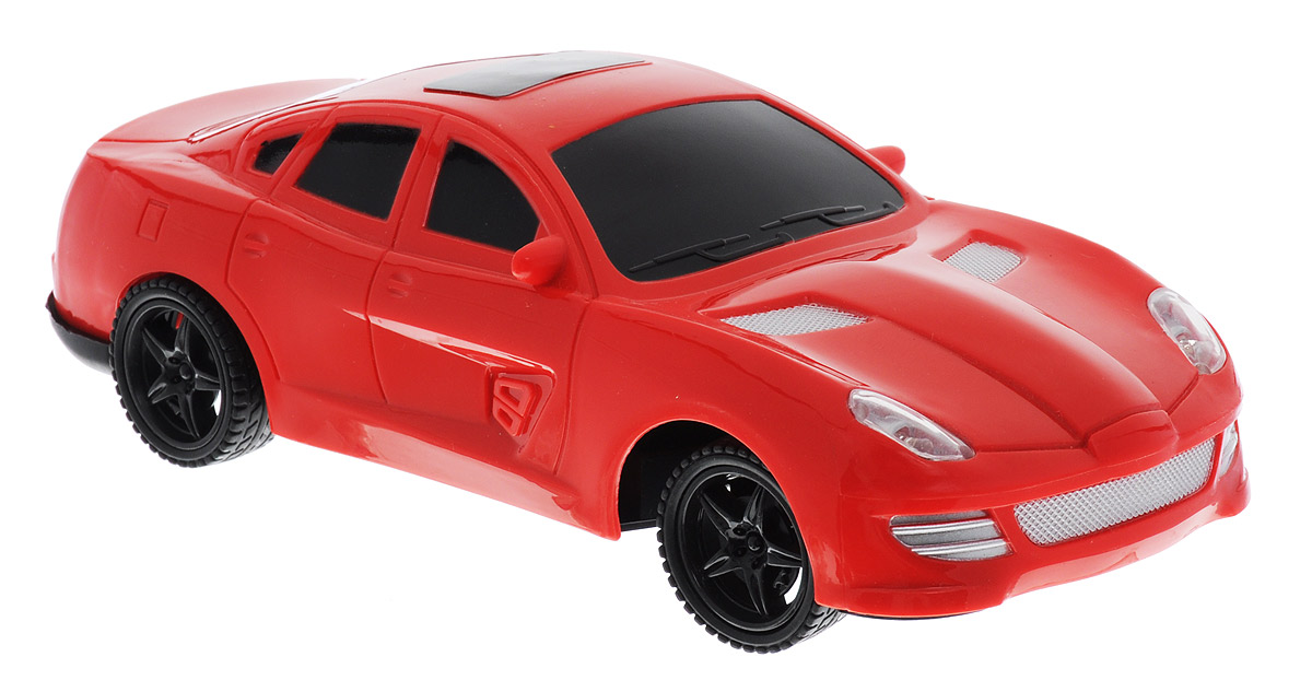 Plastic Toy Машина на радиоуправлении Game Car цвет красныйB1382997_красный Plastic Toy Машина на радиоуправлении Game Car цвет красныйB1382997_красныйМашина на радиоуправлении Plastic Toy Game Car обязательно привлечет внимание вашего ребенка. Машинка с ярким динамичным дизайном обладает легким, но прочным каркасом из высококачественного пластика. Управление автомобилем осуществляется с помощью пульта управления. Пульт управления работает на частоте 27 MHz. Машинка может двигаться вперед, дает задний ход, поворачивает влево и вправо, останавливается. Имеются световые эффекты. Вашему ребенку будет интересно играть с моделью, придумывая различные истории и устраивая соревнования. Порадуйте его таким замечательным подарком! Для работы игрушки необходимы 3 батарейки типа АА (не входят в комплект). Для работы пульта управления необходимы 2 батарейки типа АА (не входят в комплект).